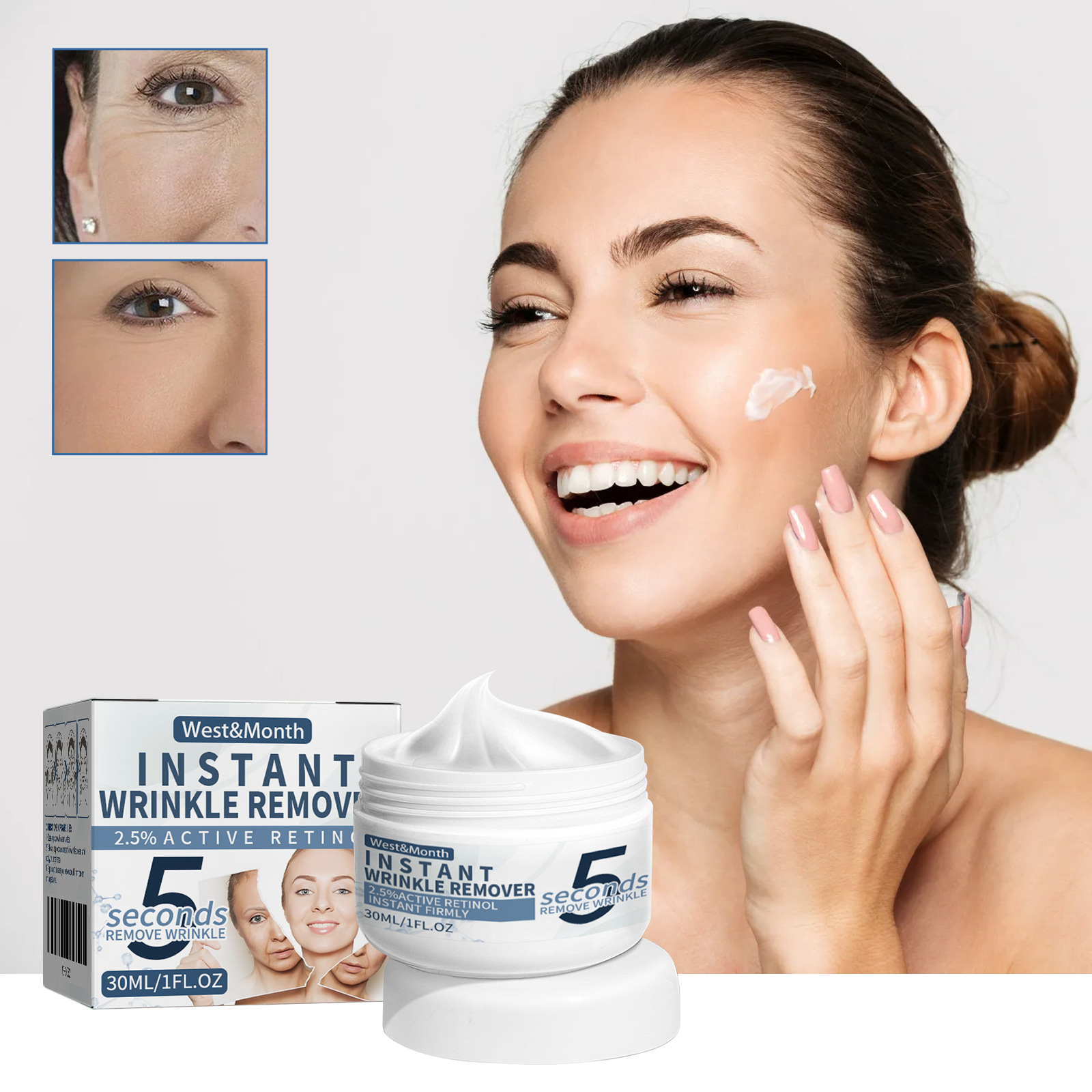 (1 PC) Retinol Cream Anti Wrinkle Face Cream Reduce Fine Lines Eyes Hydrating Moisturizing Cream Pulls Diminishes Eye Swelling Skincare Products