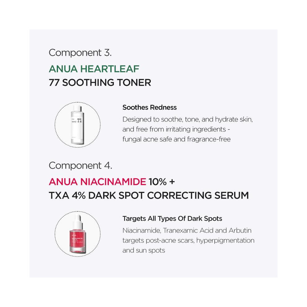 ANUA Ultimate Korean Skincare Set Cleanse and Moisturize Skin Care Gift Sets
