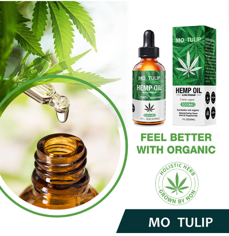 2000mg Hemp Oil - Natural Organic Hemp Seed Extract 30 ml