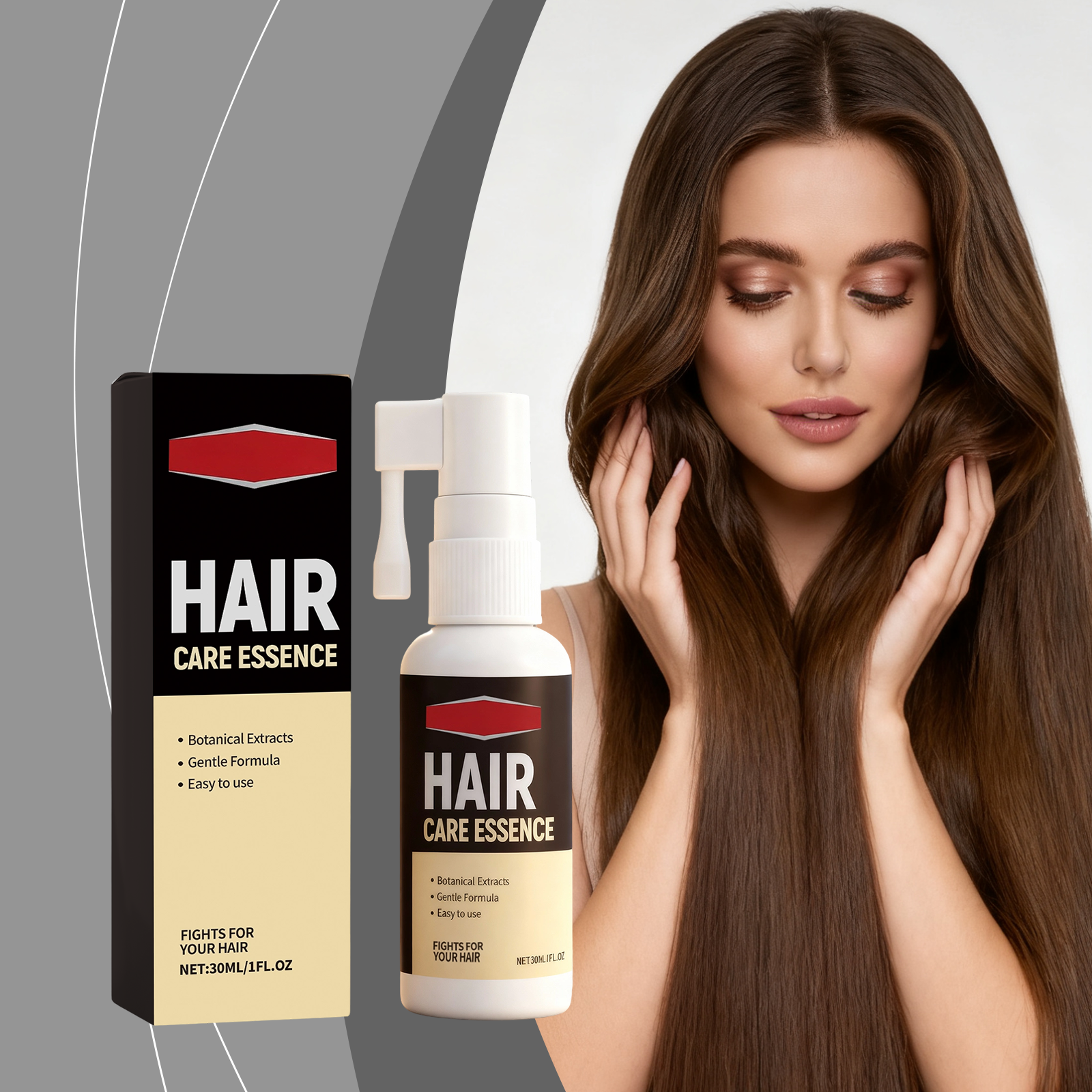 Botanical Extracts Hair Revitalizing Essential Gentle Nourishing Smoothing Care Reduce Dry Split Breakage Leave-In Spray ﻿