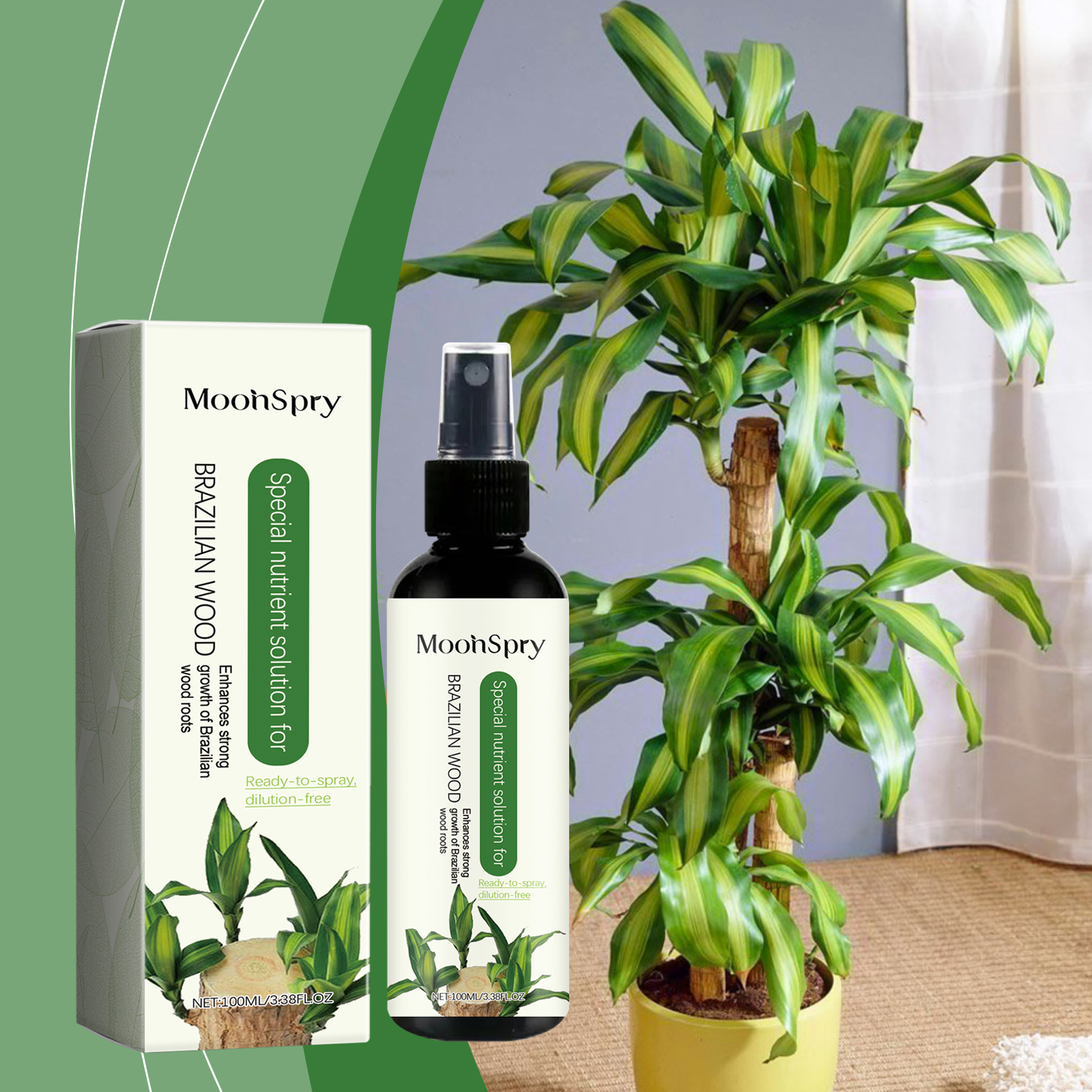 100ml Plants Liquid Fertilizers Effective Promotes Hydroponic Brazil Wood Health Growth Nutrients for Plants Flowers Fertilizer ﻿