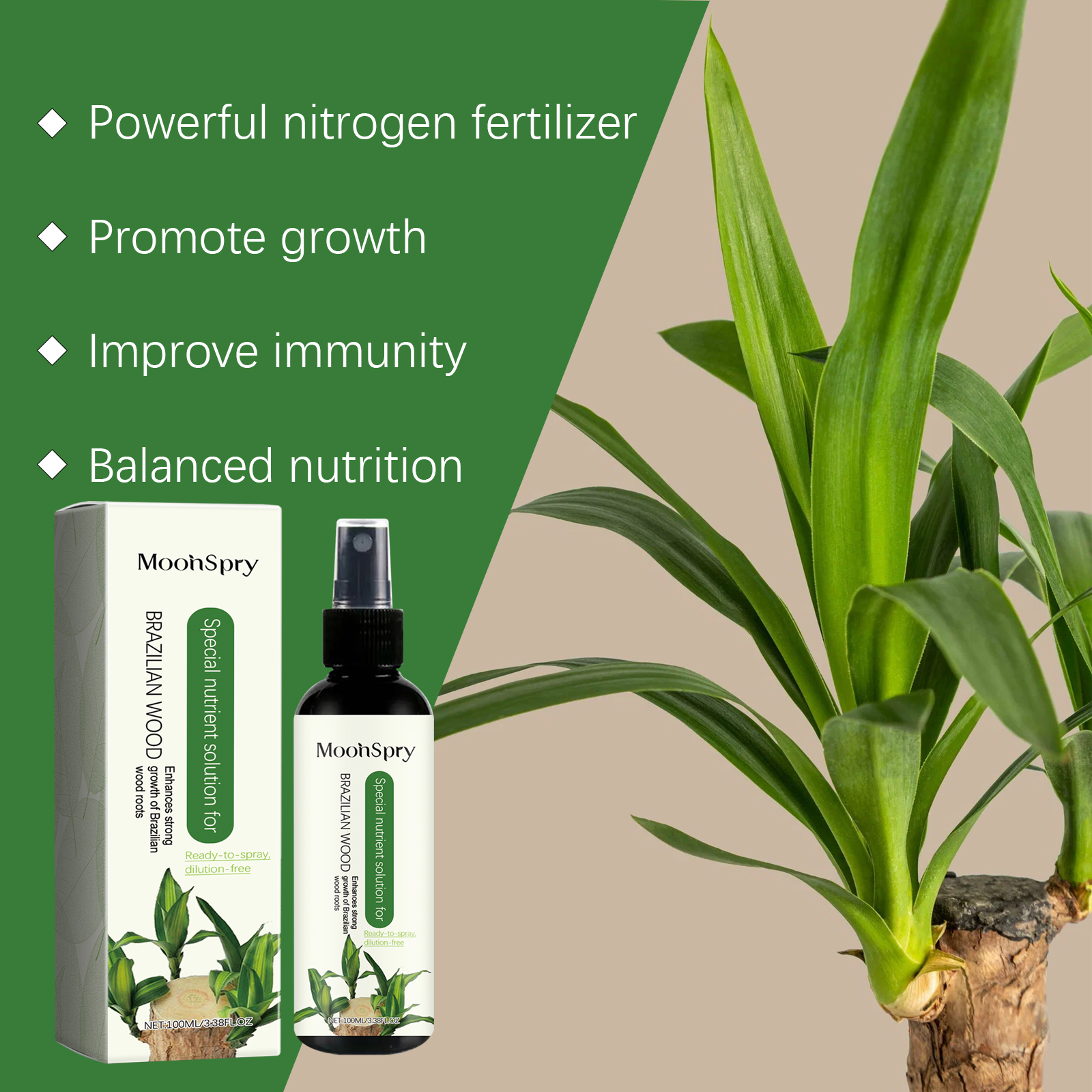 100ml Plants Liquid Fertilizers Effective Promotes Hydroponic Brazil Wood Health Growth Nutrients for Plants Flowers Fertilizer ﻿