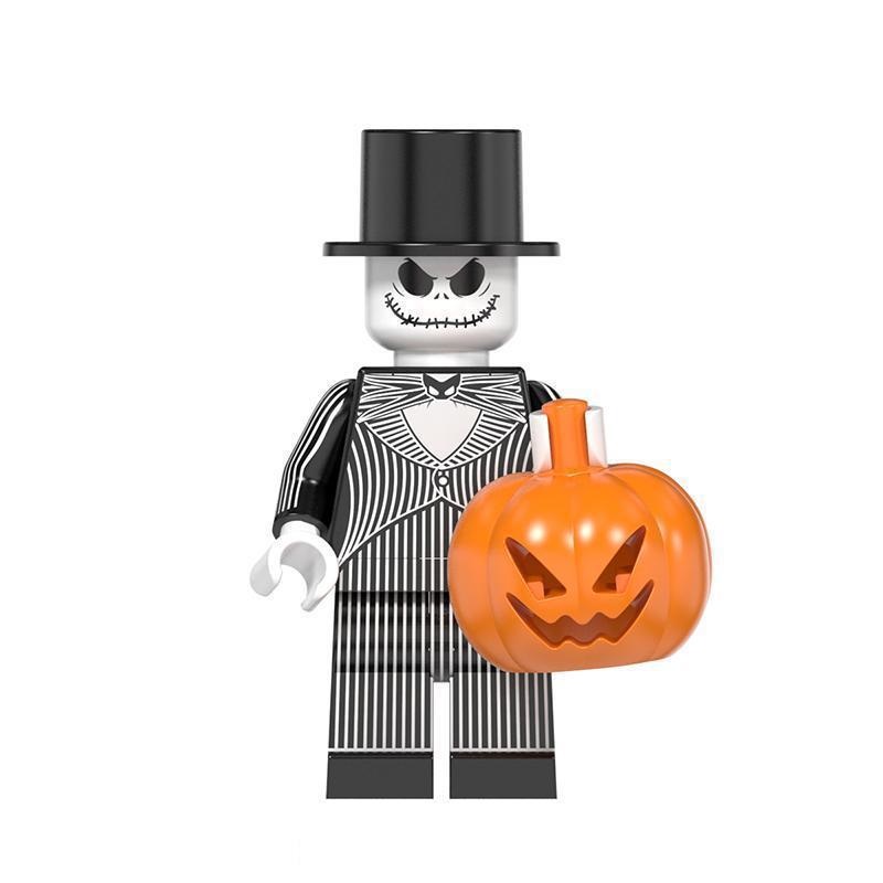 Halloween Joker Pumpkin Minifigure Movie Figure Building Blocks Mini Toys for Kids Fit Lego