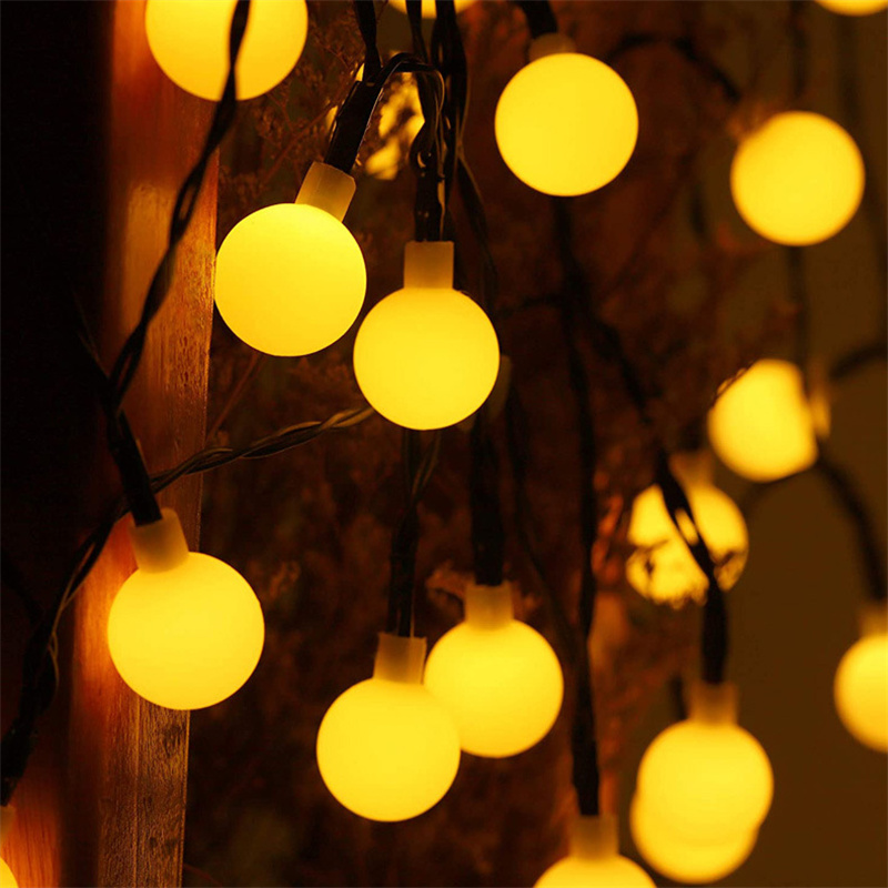Solar String Lights Outdoor 200LED Solar Fairy Lights Waterproof with 8 Modes Solar Garden Lights Globe Lighting Decoration