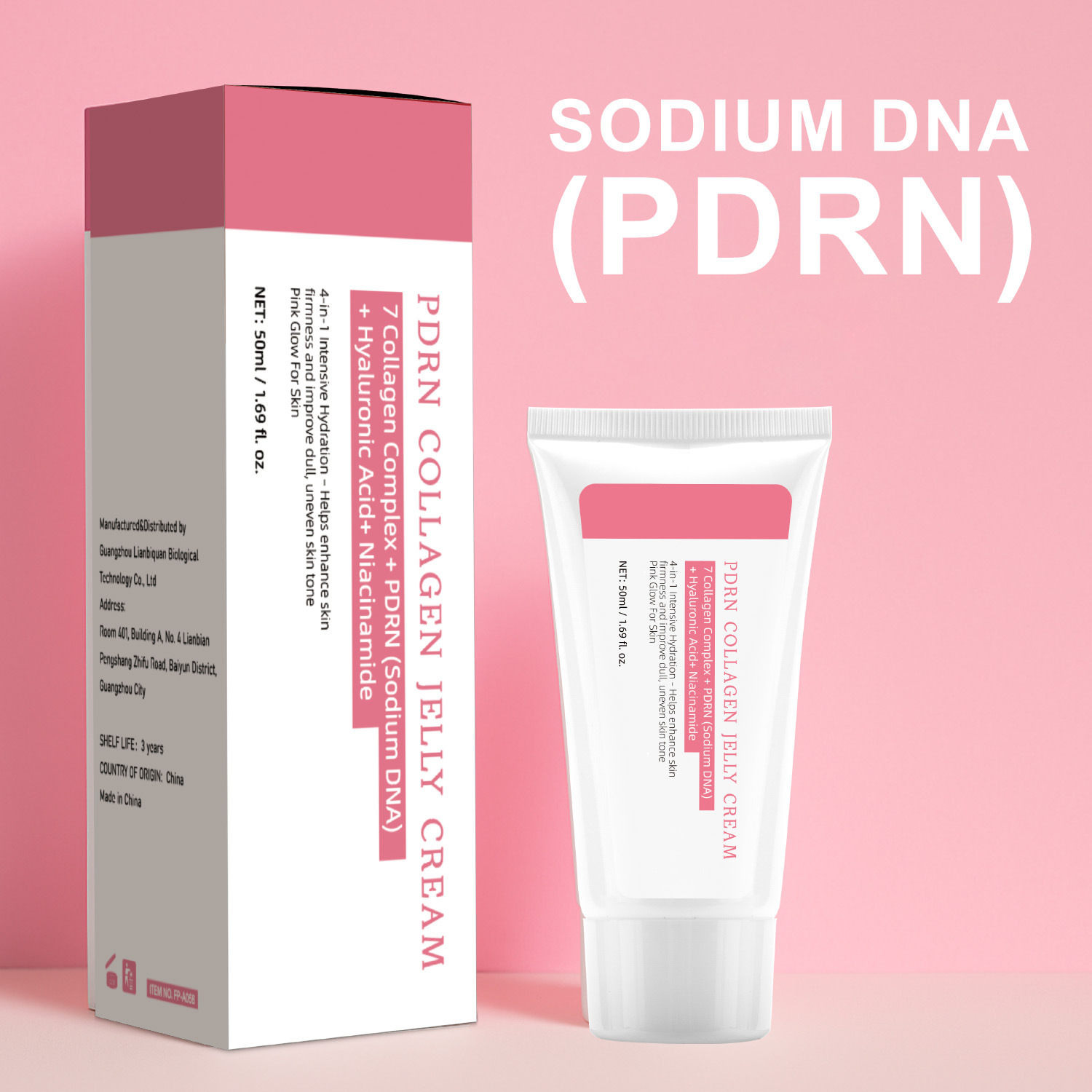 PDRN Collagen Jelly Cream For Deep Hydration Skin Plumping And Daily Nourishing Face Moisturizer 50ml