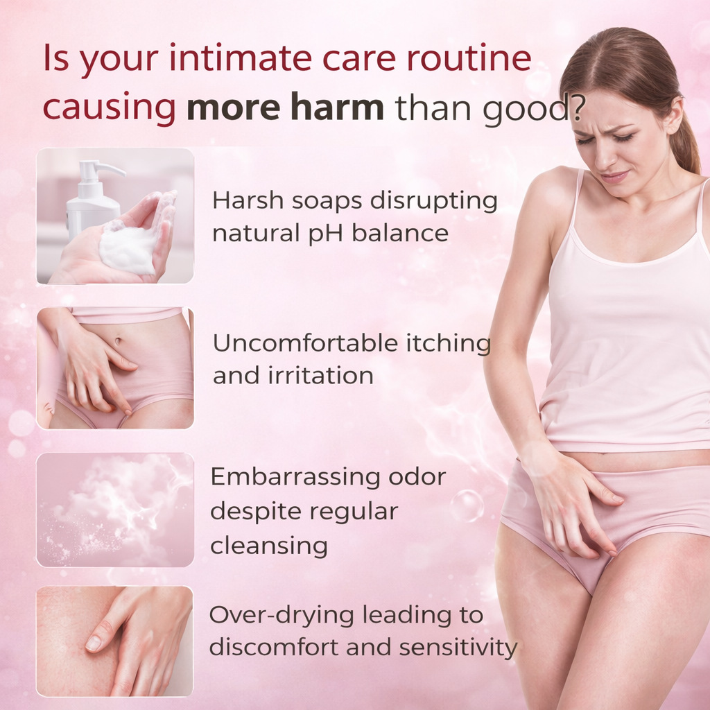 PH Balancing Probiotic Wash For Gentle Intimate Cleansing Soothing Hydration And Daily Odor Control 100ml