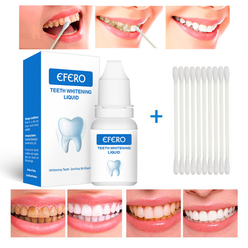 Teeth Whitening Liquid Stain Remover For Yellow And Smoke Stains Daily Oral Care 10ml