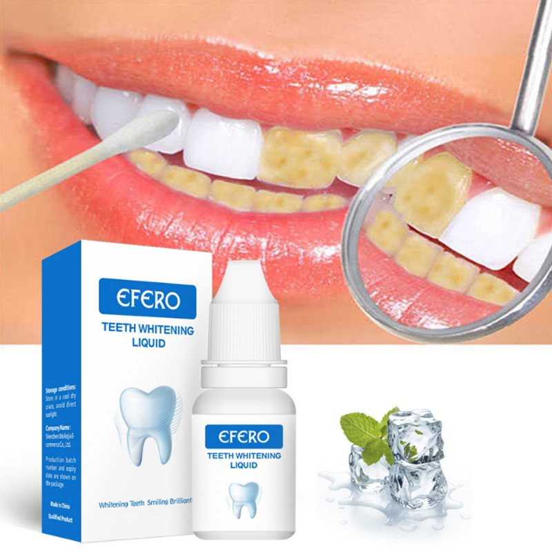 Teeth Whitening Liquid Stain Remover For Yellow And Smoke Stains Daily Oral Care 10ml