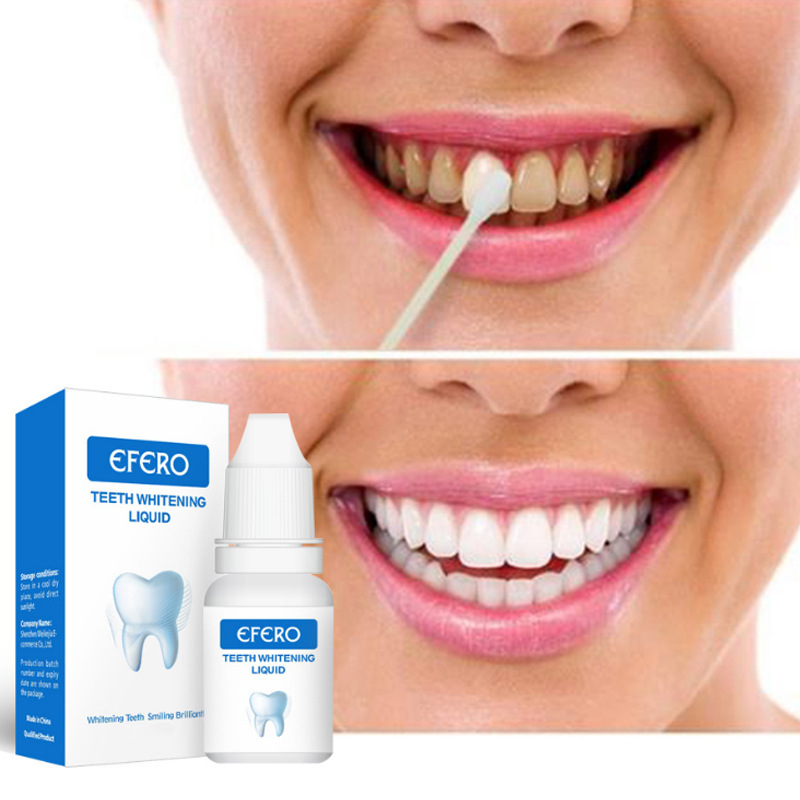 Teeth Whitening Liquid Stain Remover For Yellow And Smoke Stains Daily Oral Care 10ml