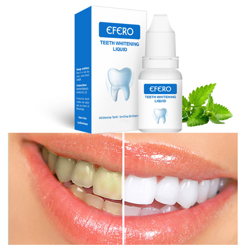 Teeth Whitening Liquid Stain Remover For Yellow And Smoke Stains Daily Oral Care 10ml