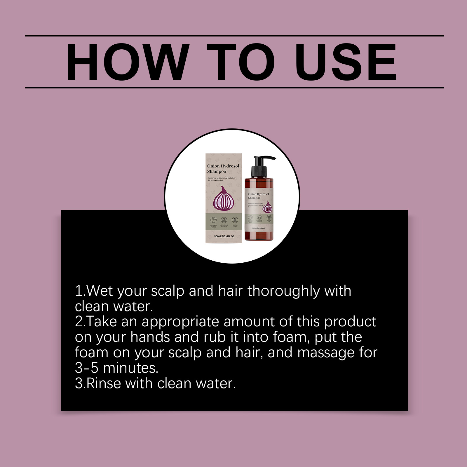 Onion Soft Shampoo Daily Mild Clean Hair Silky Light Fresh Fluffy Care For Common Hair