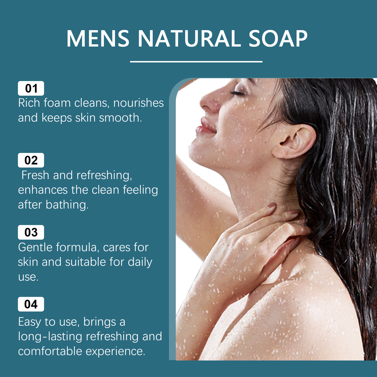 Bath Soap Deep Cleansing Mild Nourishing Oil Control Odor Removal Moisturizing Refreshing Natural Fragrance Clean Skin Care