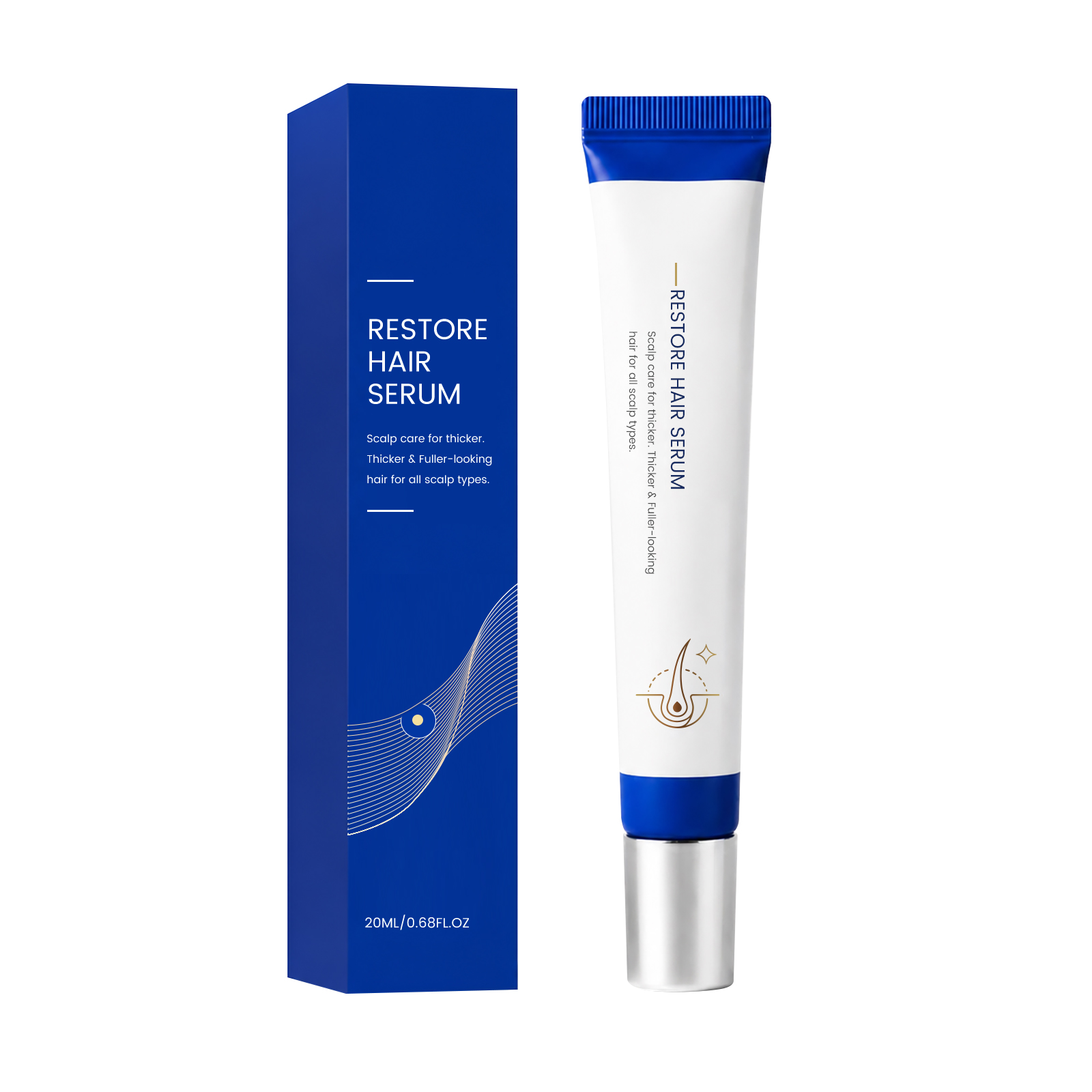 Nourishing Hair Care Essence Roller Mild Gentle Moisturizing Scalp Care Create Fluffy Hair Texture Daily Hair Scalp Treatment