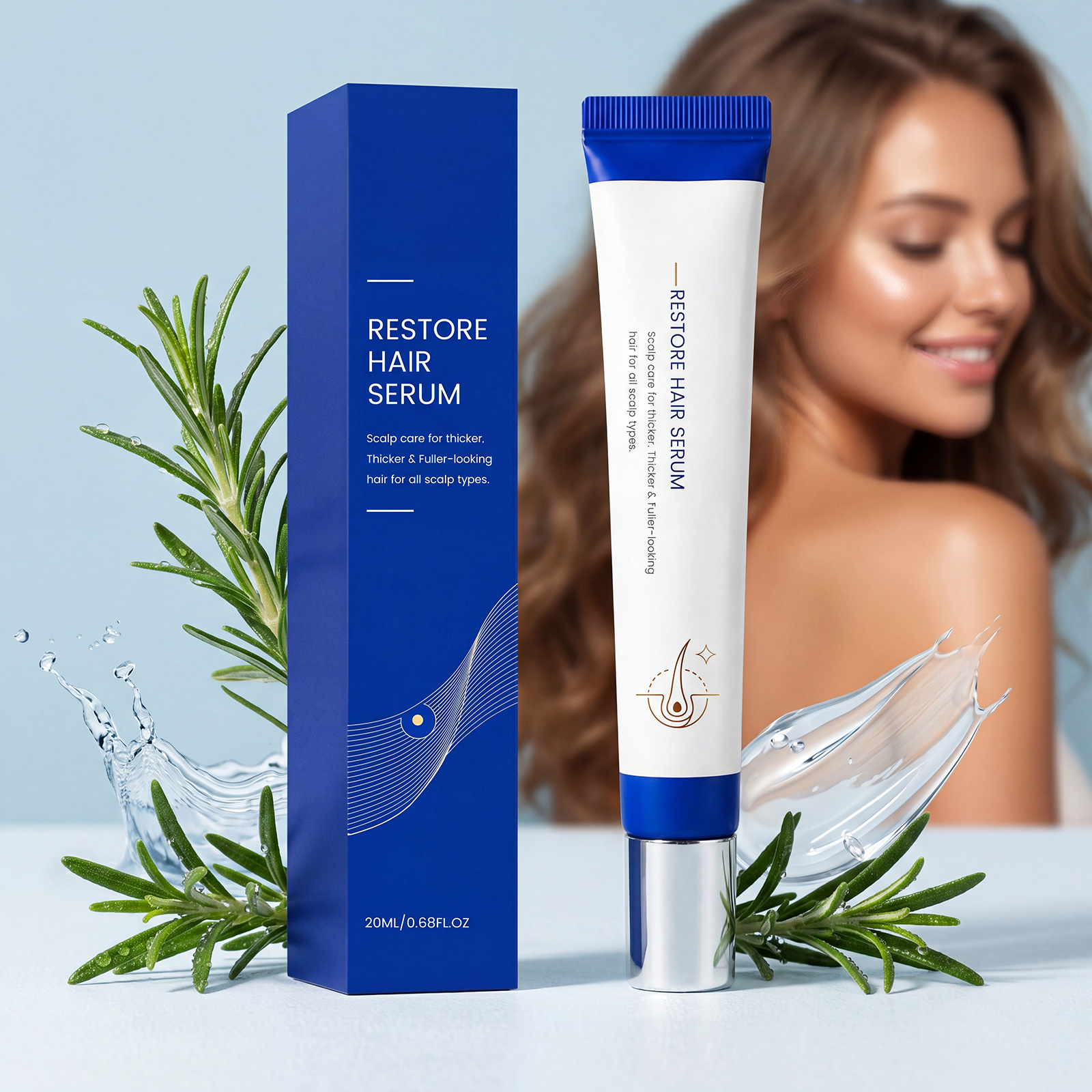 Nourishing Hair Care Essence Roller Mild Gentle Moisturizing Scalp Care Create Fluffy Hair Texture Daily Hair Scalp Treatment