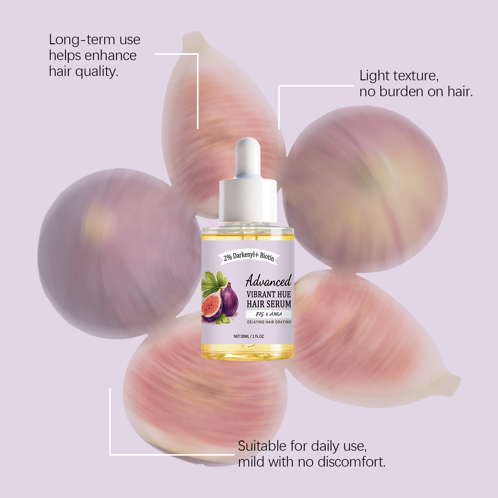 Fig Hair Care Essence Moisturizing Nourishing Soft Smoothing Repair Dry Rough All Kinds Hair Strands