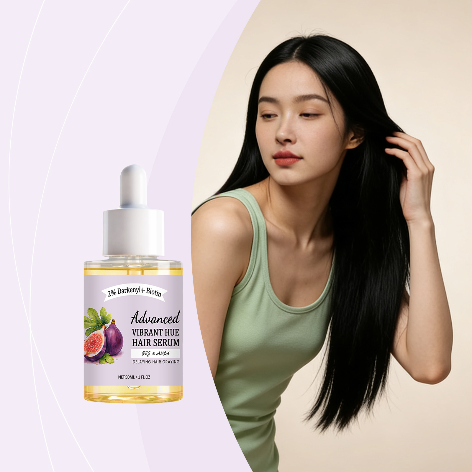 Fig Hair Care Essence Moisturizing Nourishing Soft Smoothing Repair Dry Rough All Kinds Hair Strands