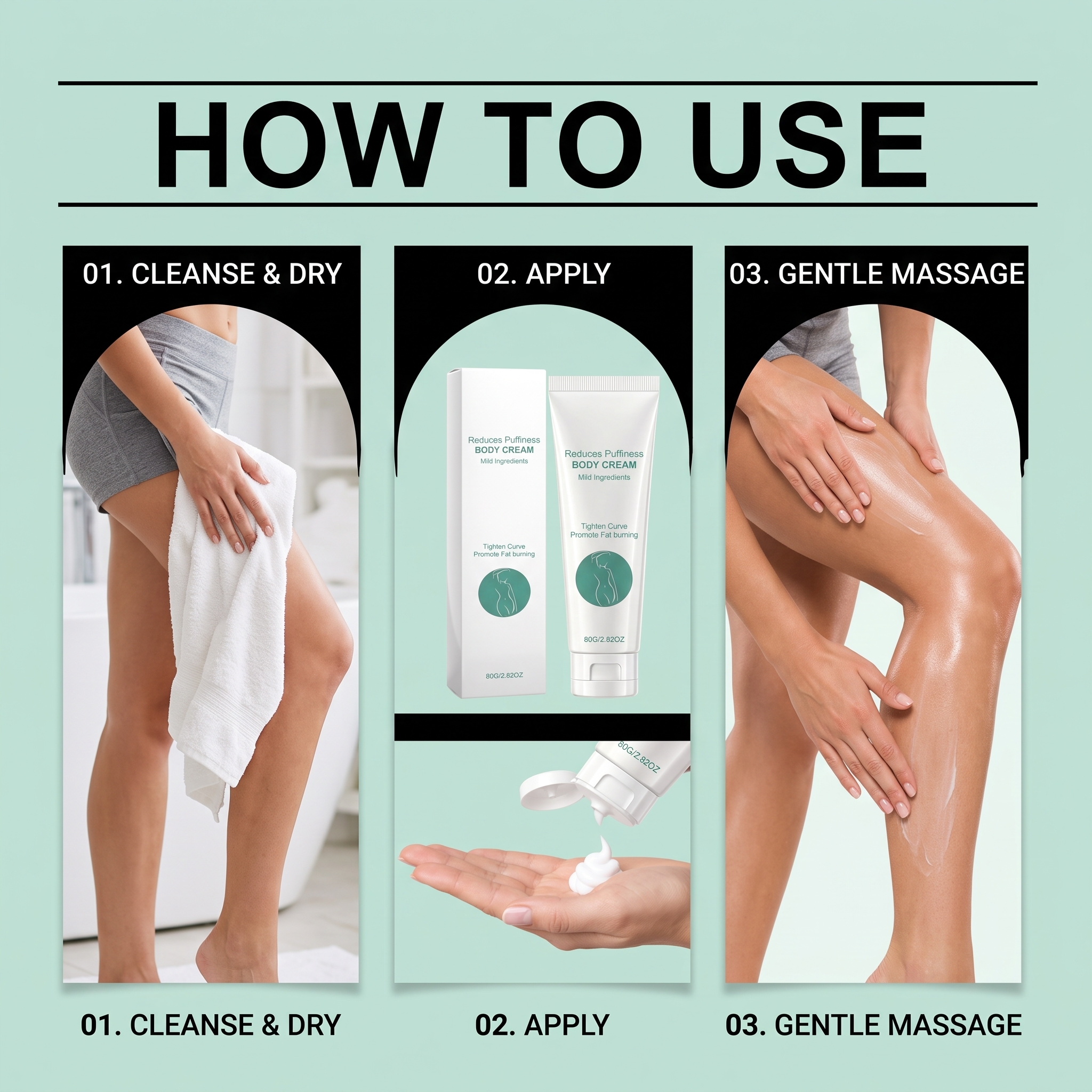 Body Care Cream Mild Moist Light Smooth Skin Line Massage Daily Treatment Lotion