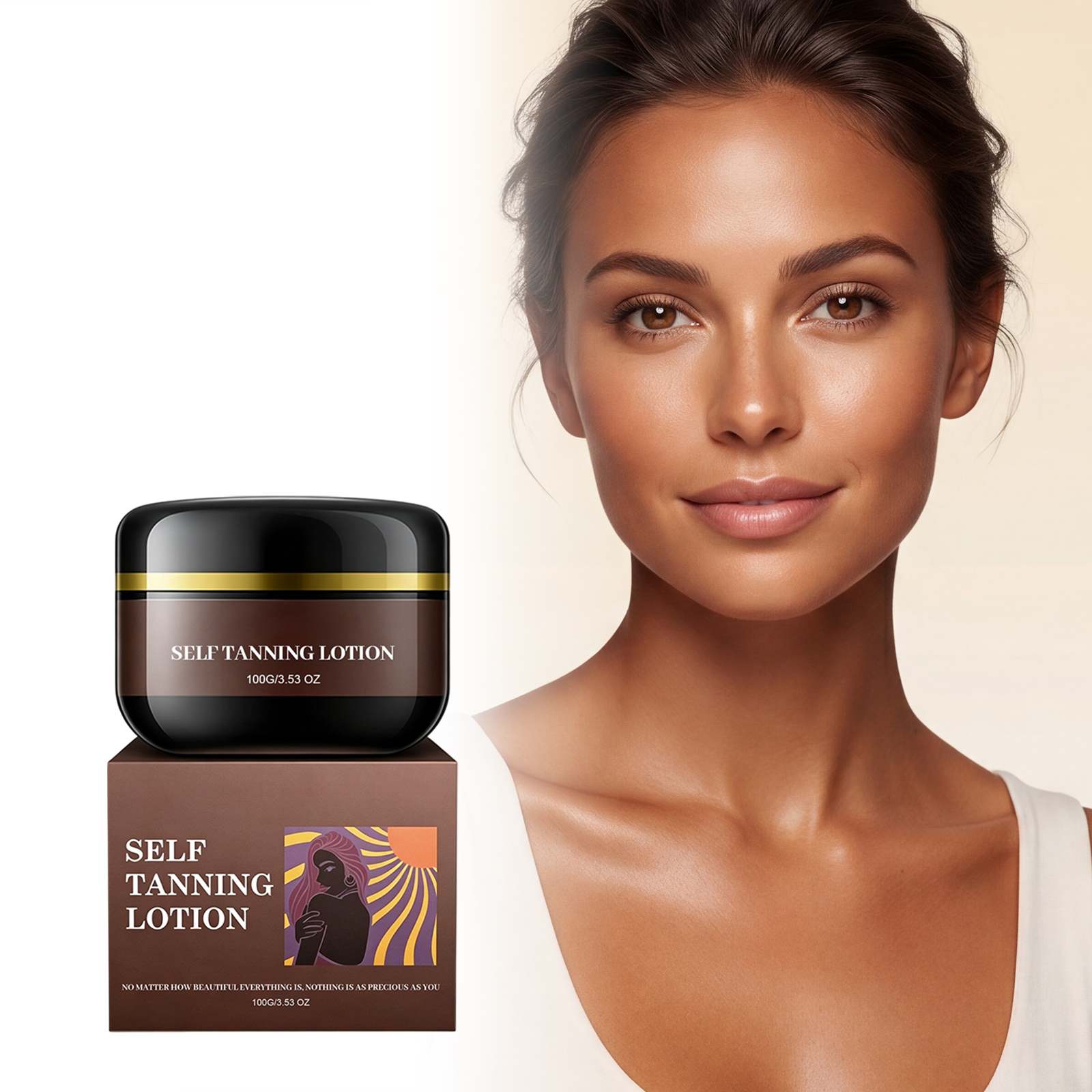 Sunless Tanning Body Lotion For Summer Outdoor Use Create Natural Bronze Healthy Skin Radiant Convenient Care
