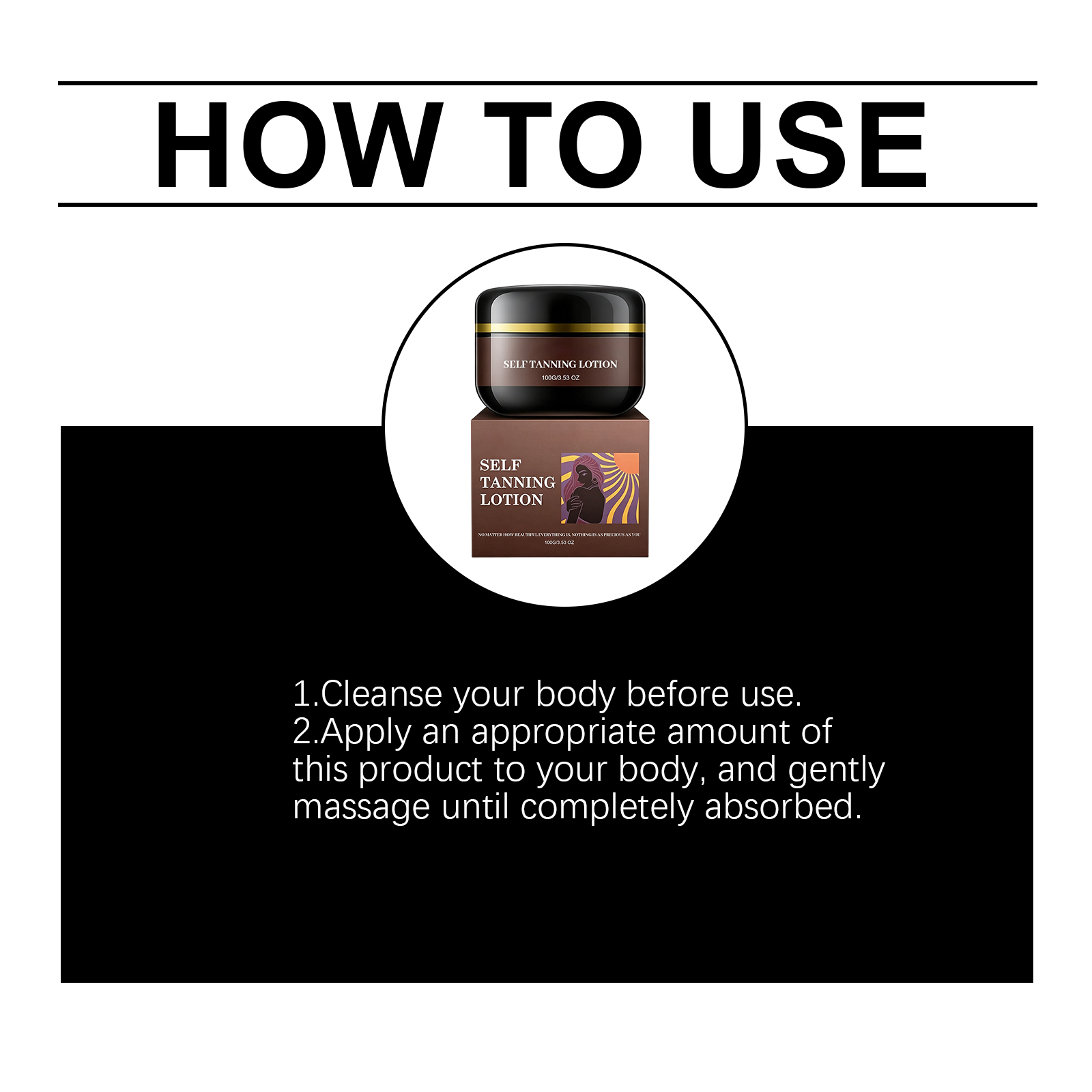 Sunless Tanning Body Lotion For Summer Outdoor Use Create Natural Bronze Healthy Skin Radiant Convenient Care