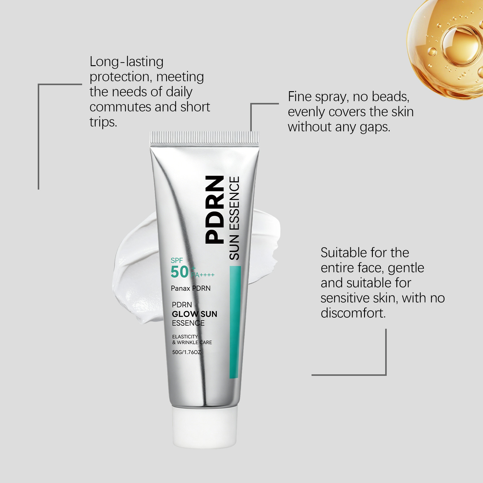Brightening Protection Essence Cream Light Smooth Easy Spread Face Body Skin Daily Commute Care