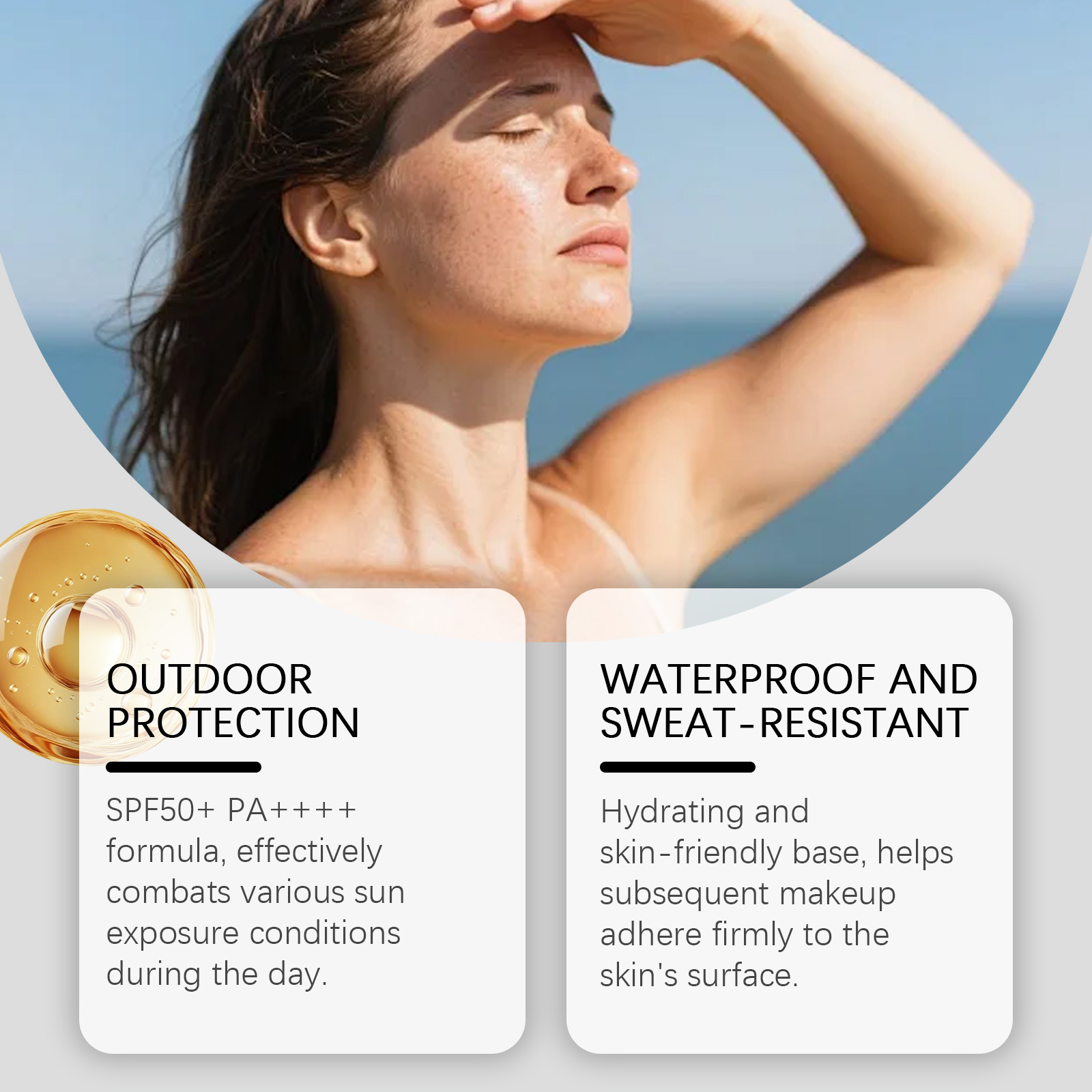 Brightening Protection Essence Cream Light Smooth Easy Spread Face Body Skin Daily Commute Care