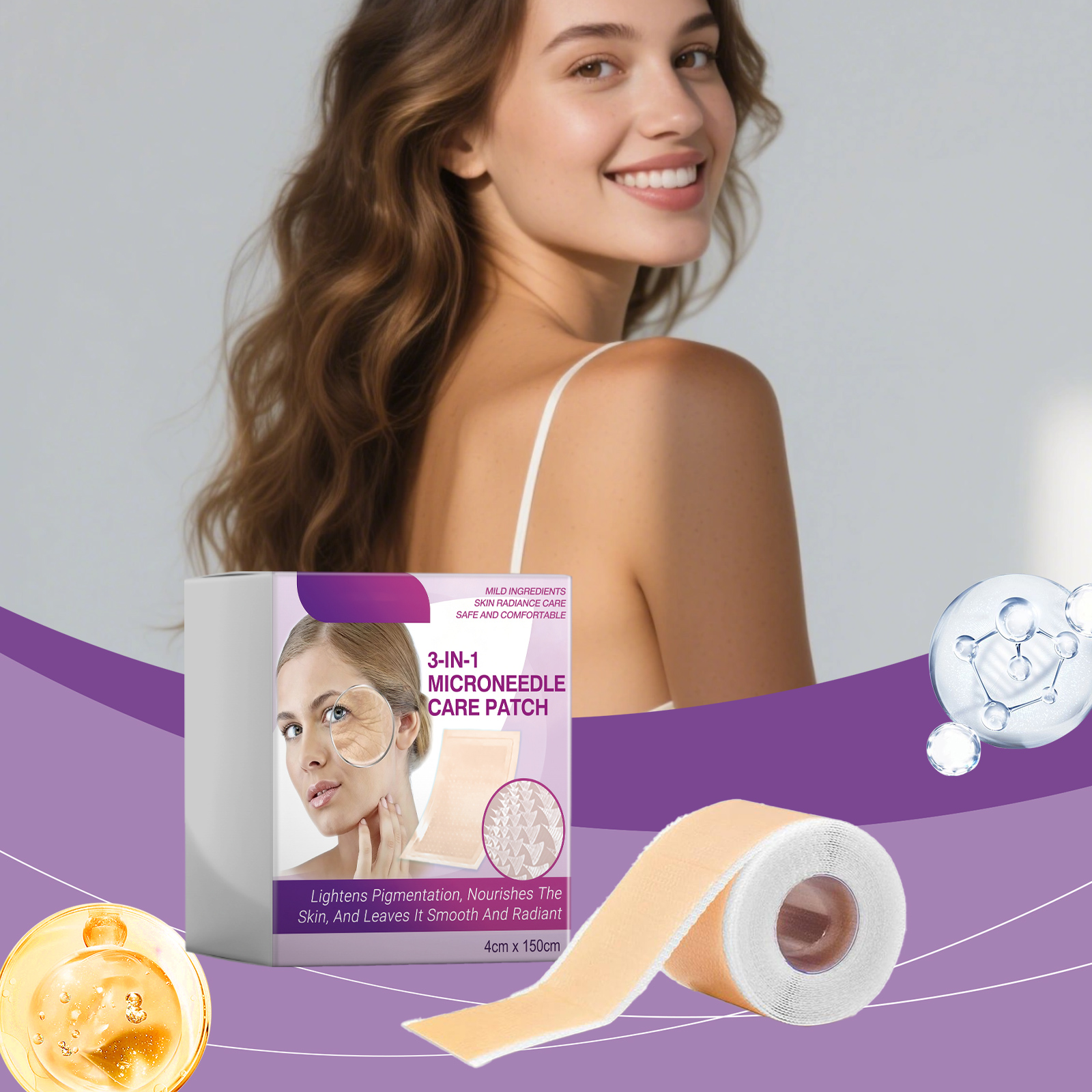 Skin Moisturizing Care Patch Soft Fit Natural Gloss Smooth Texture Clear Hydrating Easy Use Facial Skin