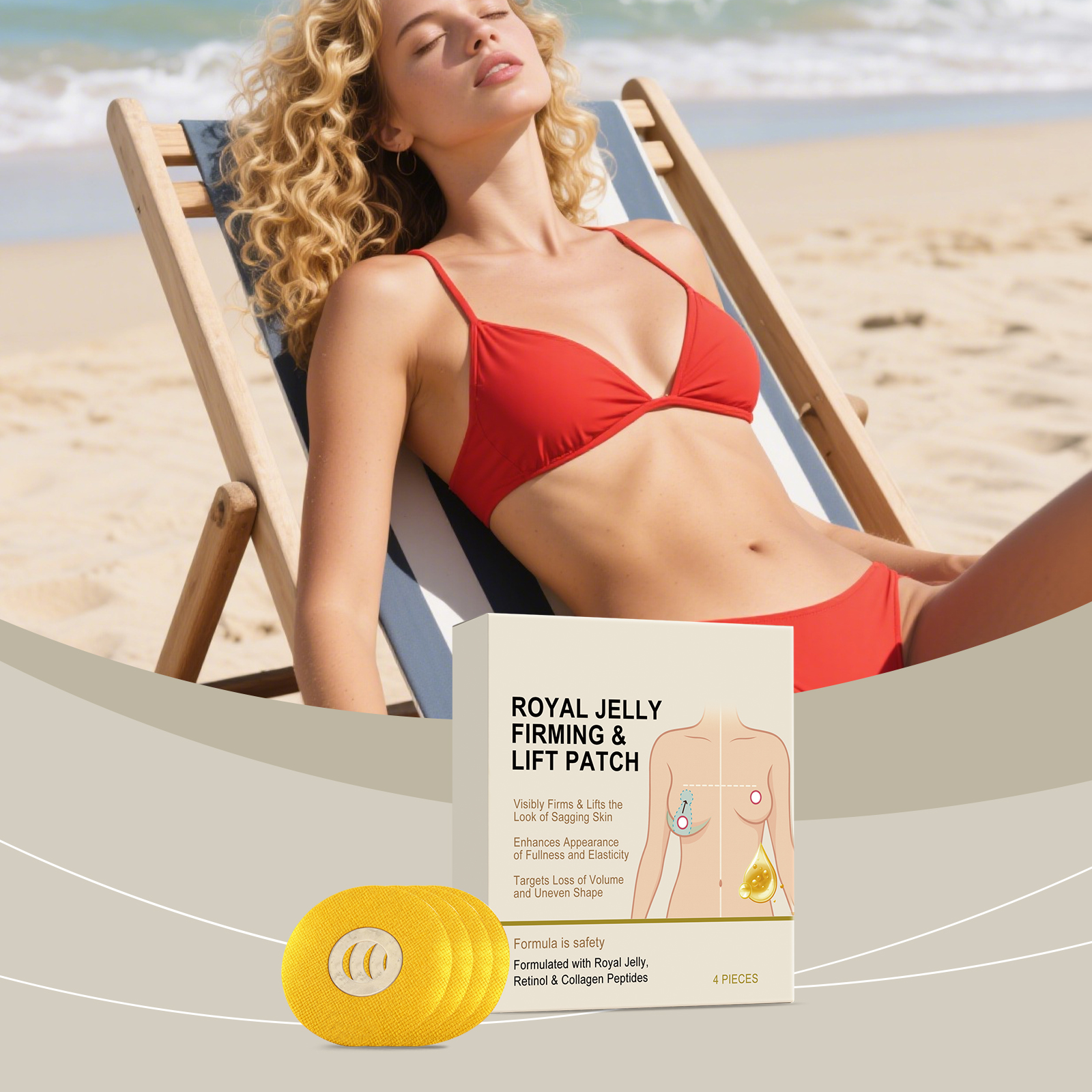 Breast Care Patch Natural SkinFriendly Mild Comfortable CloseFitting EasyToUse Women Daily Breast Maintenance