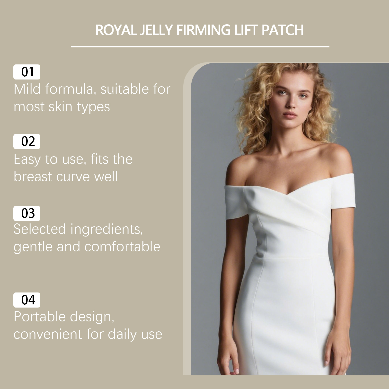 Breast Care Patch Natural SkinFriendly Mild Comfortable CloseFitting EasyToUse Women Daily Breast Maintenance