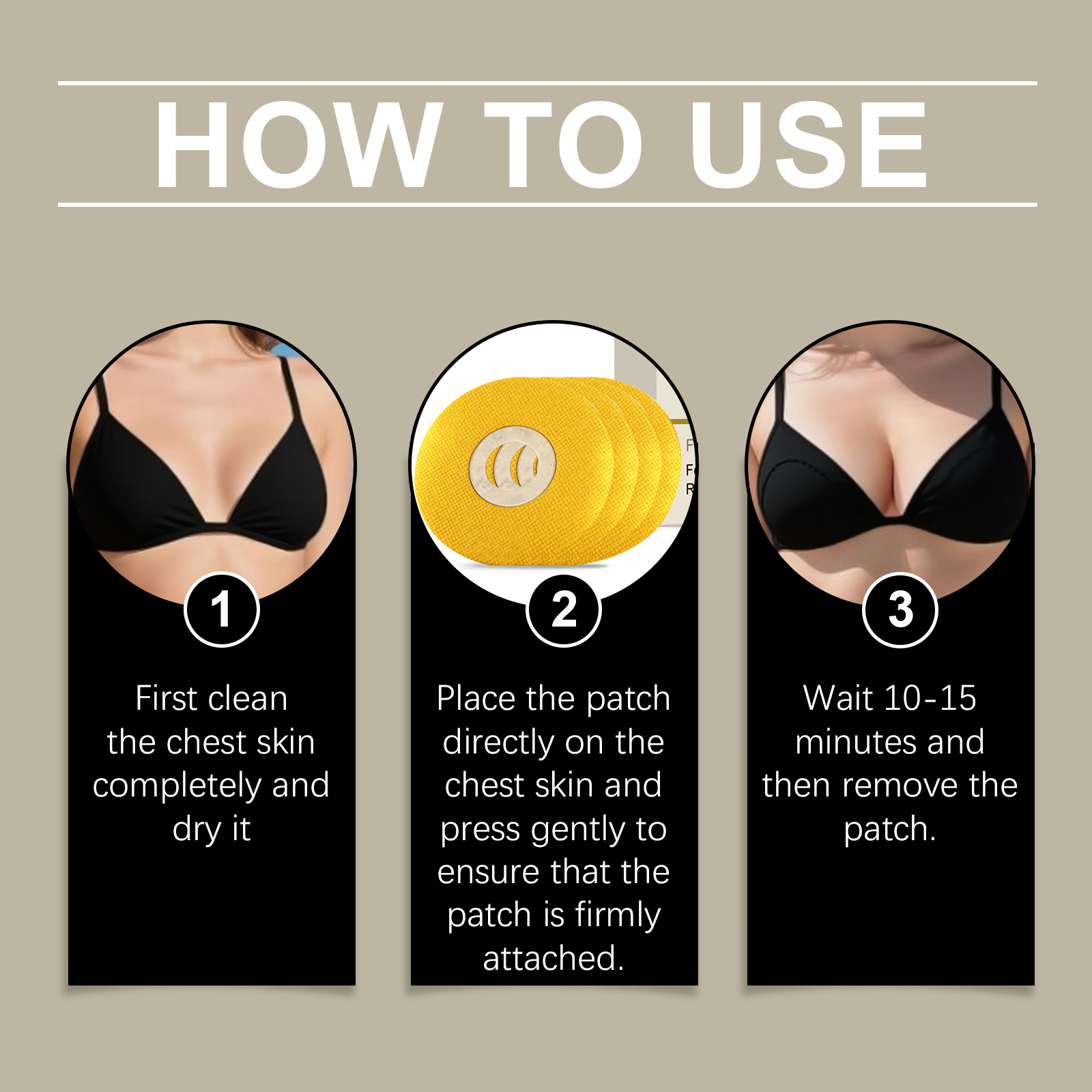 Breast Care Patch Natural SkinFriendly Mild Comfortable CloseFitting EasyToUse Women Daily Breast Maintenance