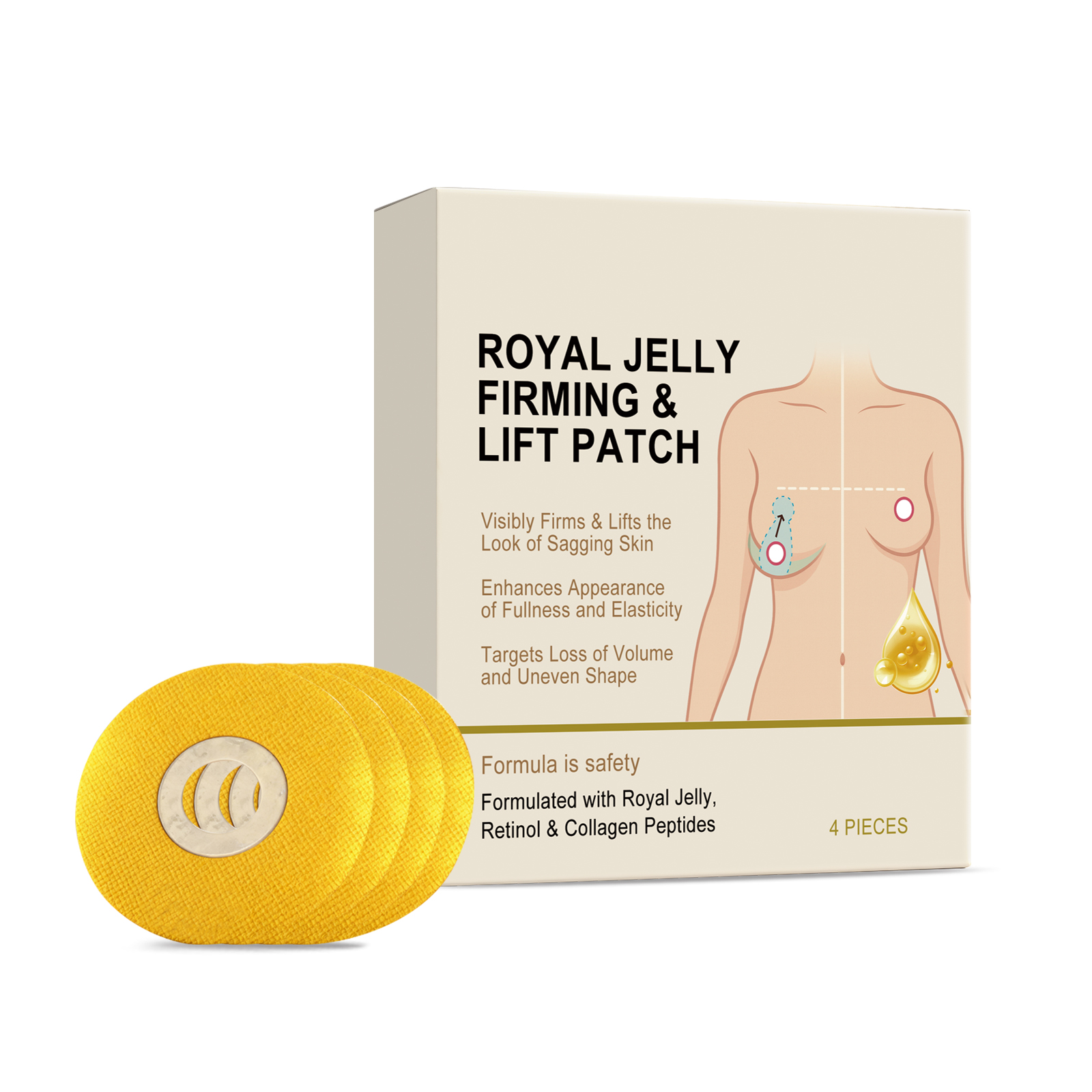 Breast Care Patch Natural SkinFriendly Mild Comfortable CloseFitting EasyToUse Women Daily Breast Maintenance