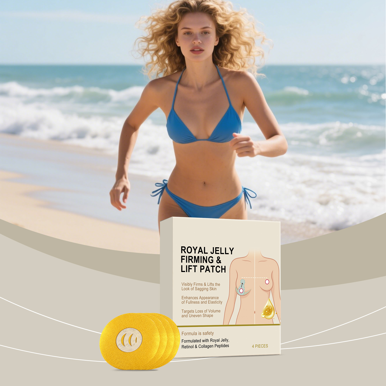 Breast Care Patch Natural SkinFriendly Mild Comfortable CloseFitting EasyToUse Women Daily Breast Maintenance