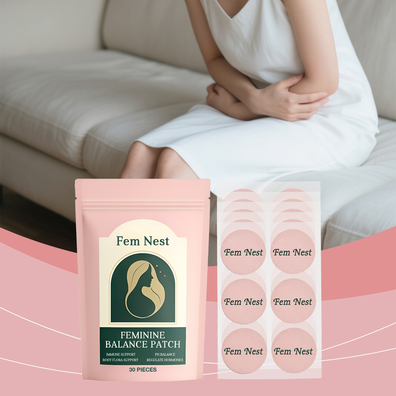 Feminine Body Care Patches Mild Ingredients Daily Nourish Protect Comfortable Skin Care For Body