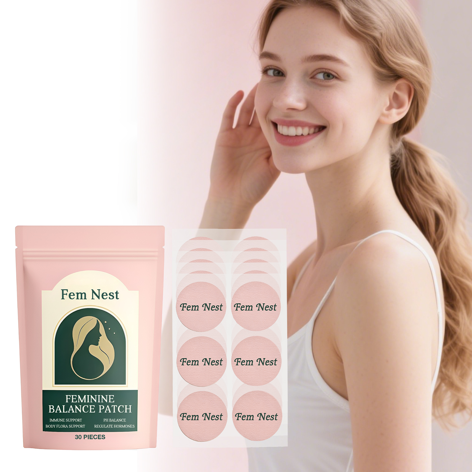 Feminine Body Care Patches Mild Ingredients Daily Nourish Protect Comfortable Skin Care For Body