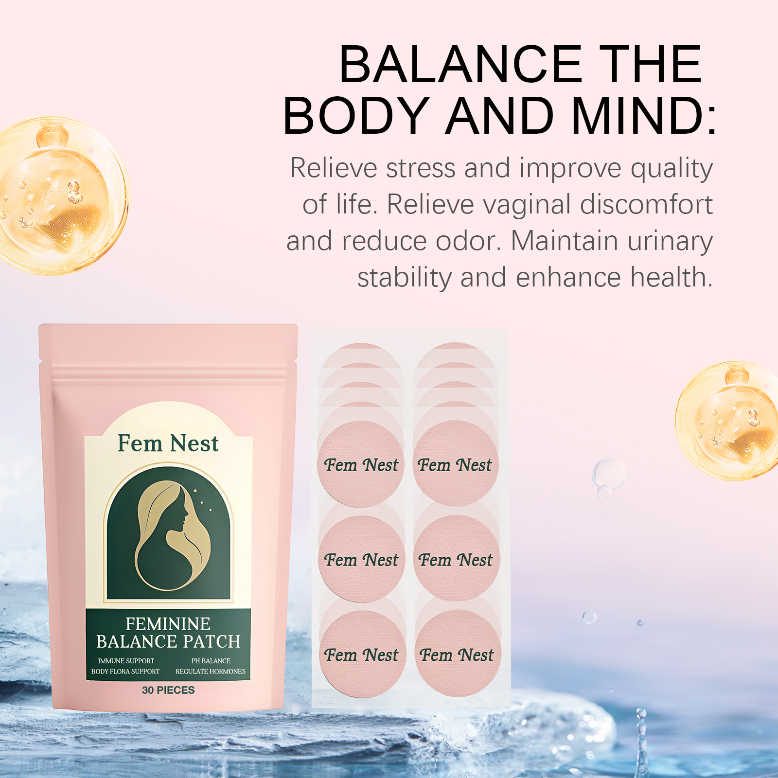 Feminine Body Care Patches Mild Ingredients Daily Nourish Protect Comfortable Skin Care For Body