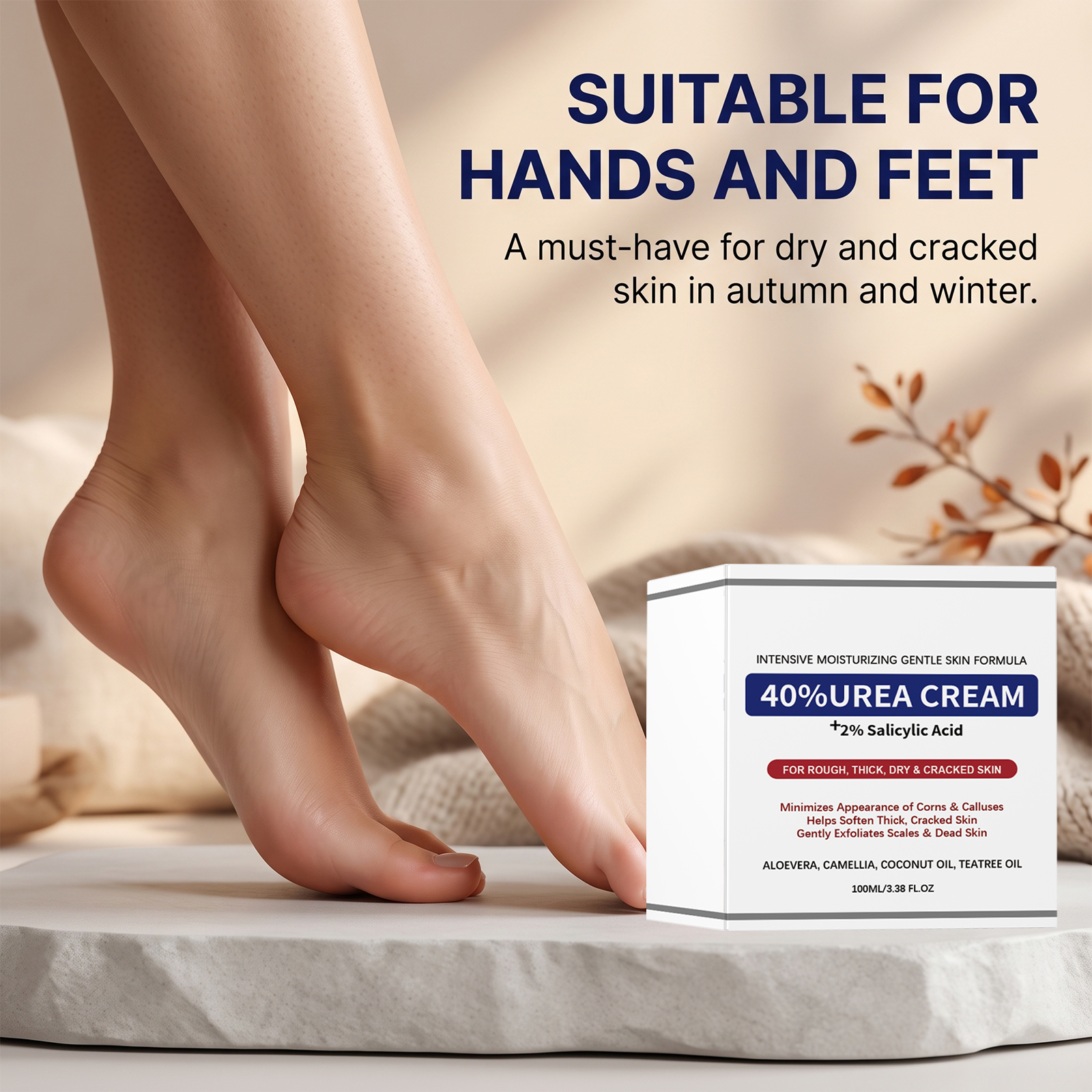 Hand Foot Moisturizing Care Cream Mild Hydrating Care Rough Skin Smooth Portable Lotion