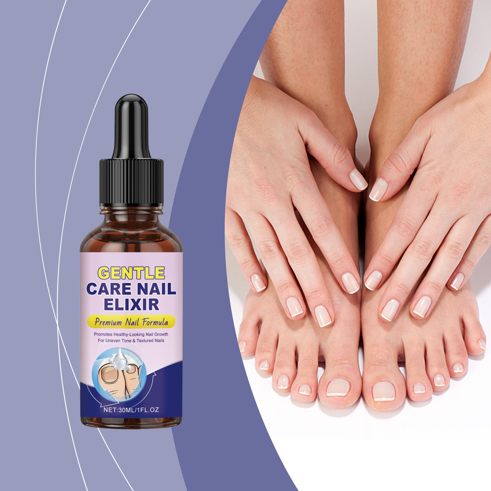 Nail Softening Care Liquid Nourish Nail Surface Moisturize Smooth Tender Mild Ingredient Comfort Natural Gloss Refreshing