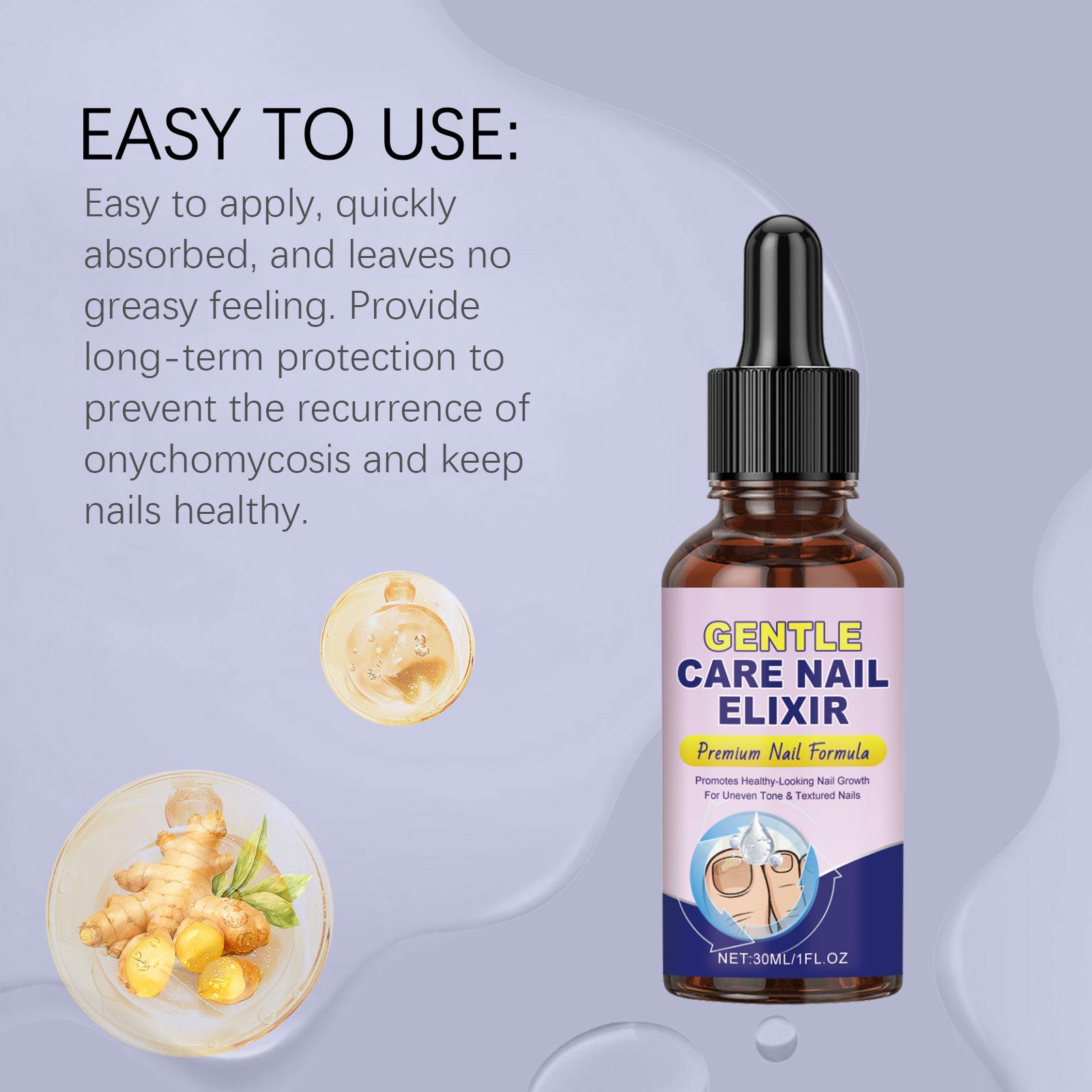 Nail Softening Care Liquid Nourish Nail Surface Moisturize Smooth Tender Mild Ingredient Comfort Natural Gloss Refreshing