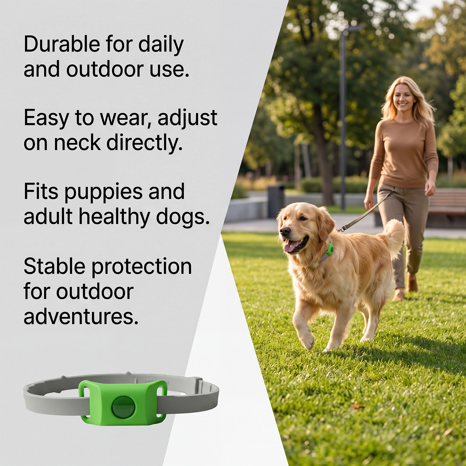 Dog Insect Repellent Collar Pet Flea Tick External Protection Durable Household Daily Use