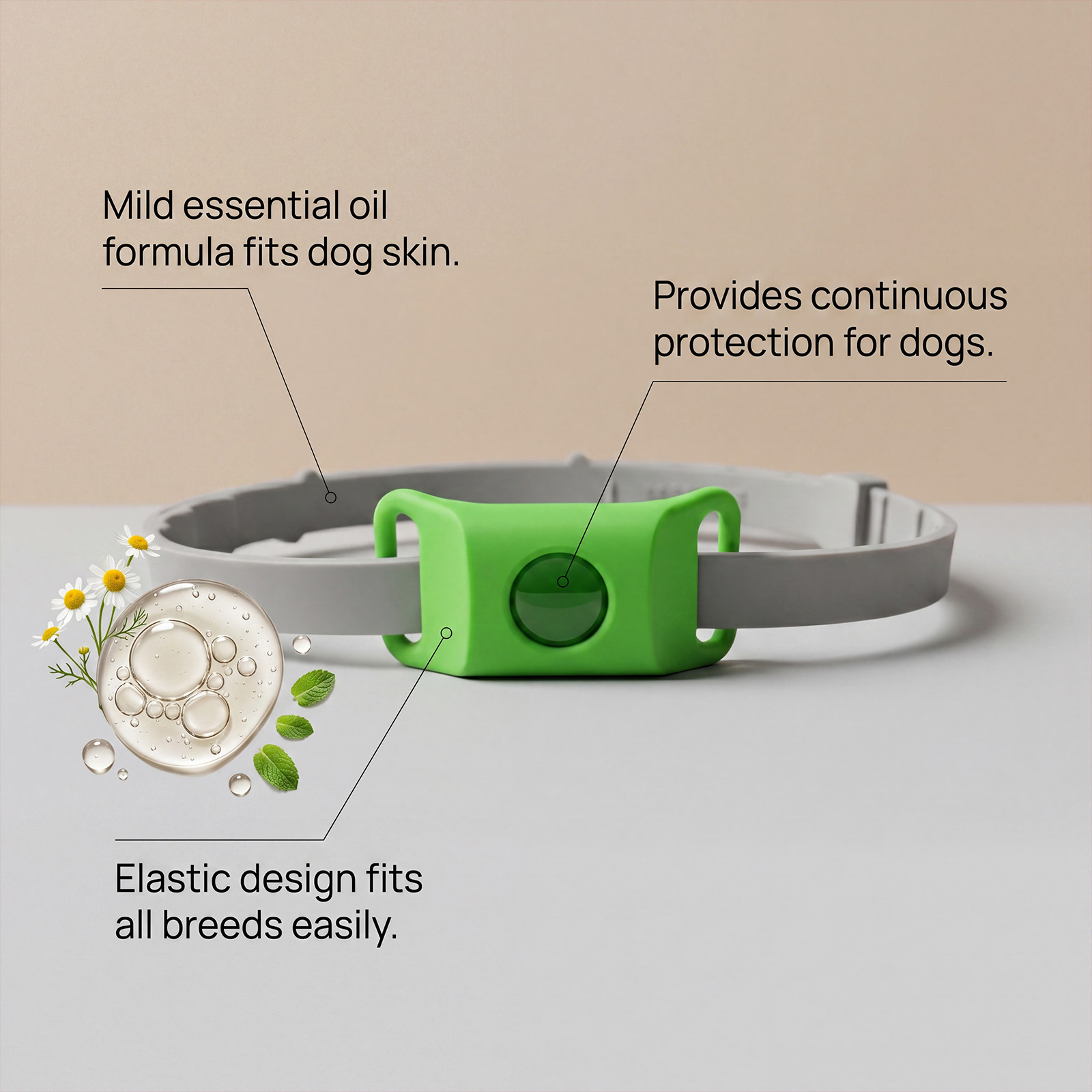 Dog Insect Repellent Collar Pet Flea Tick External Protection Durable Household Daily Use