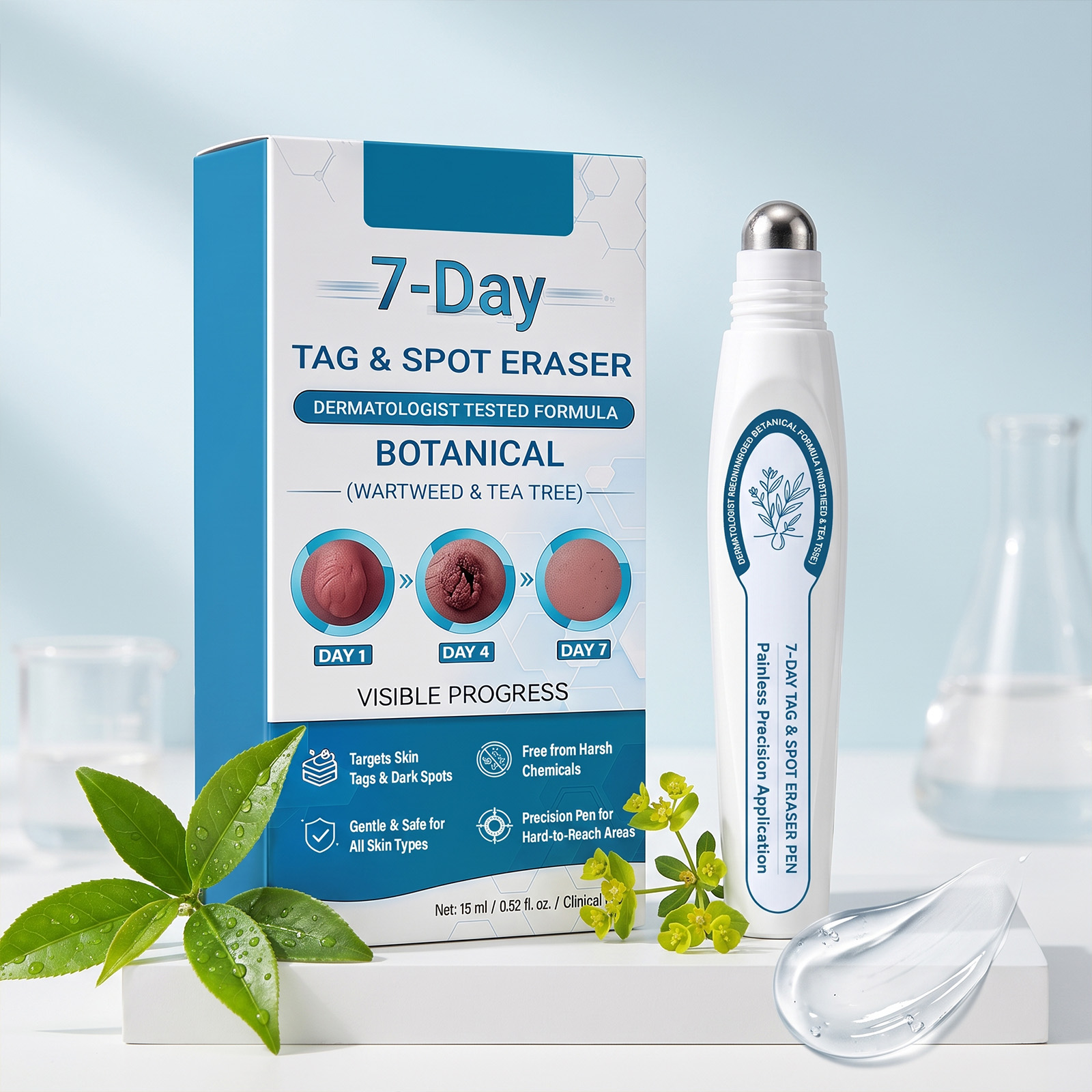 Smooth Skin Care Roller Pen Gentle Mild Daily Body Skin Tender Convenient Roller Applicator