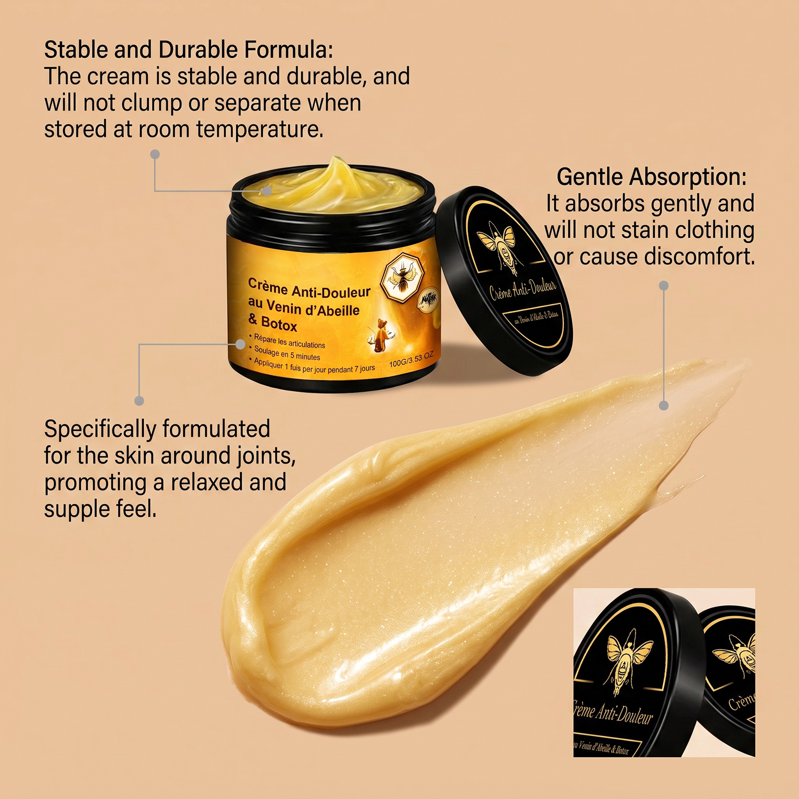 Joint Soothing Cream External Skin Care Muscle Joint Ache Relief Daily Body Nursing