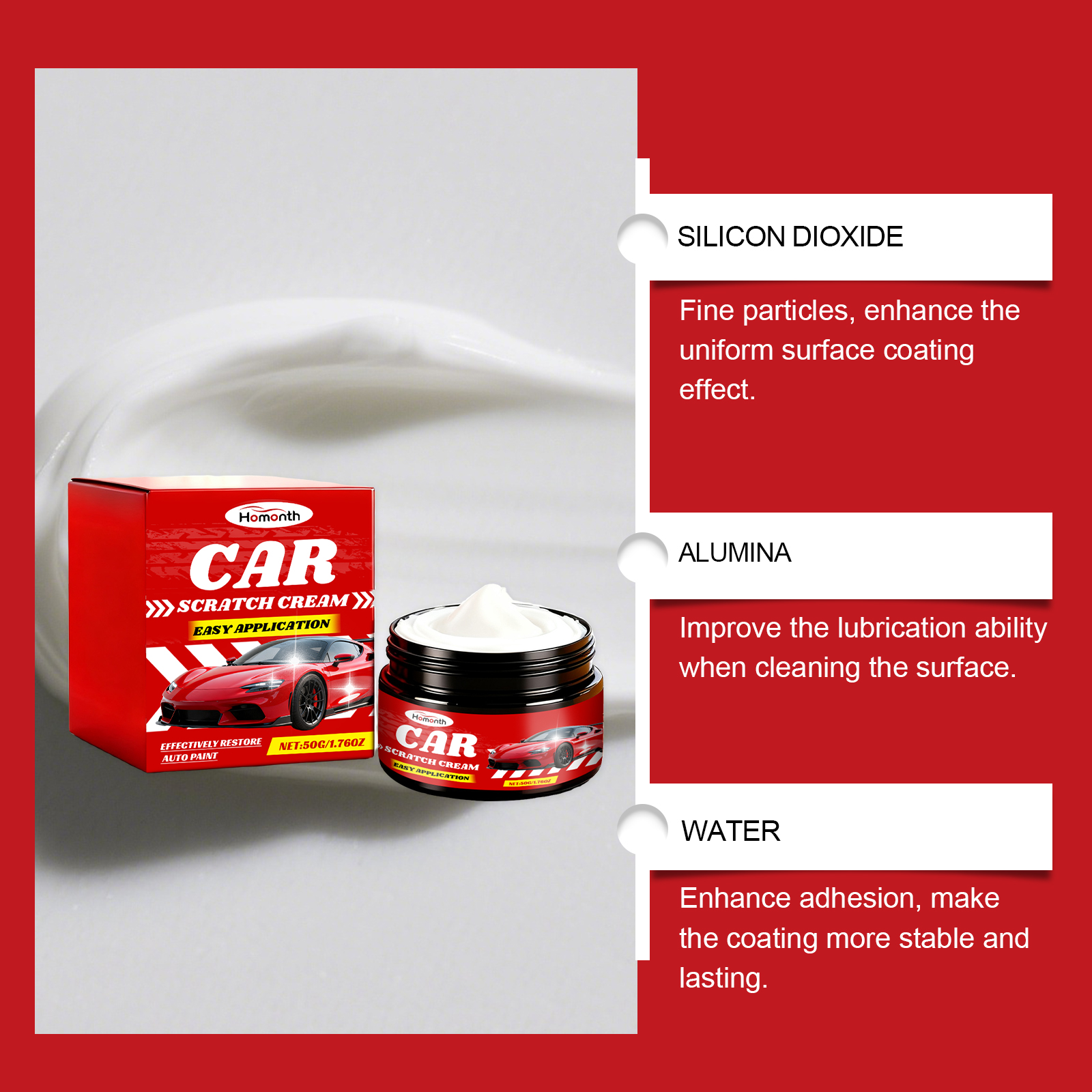 Car Scratch Care Paste Automobile Nano Coating Scuff Scratch Polishing Renovation Cleaning Care Ointment