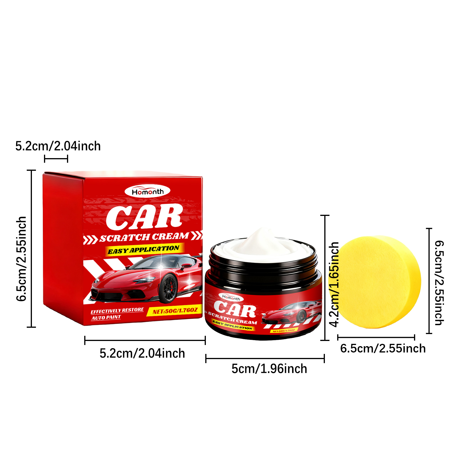Car Scratch Care Paste Automobile Nano Coating Scuff Scratch Polishing Renovation Cleaning Care Ointment
