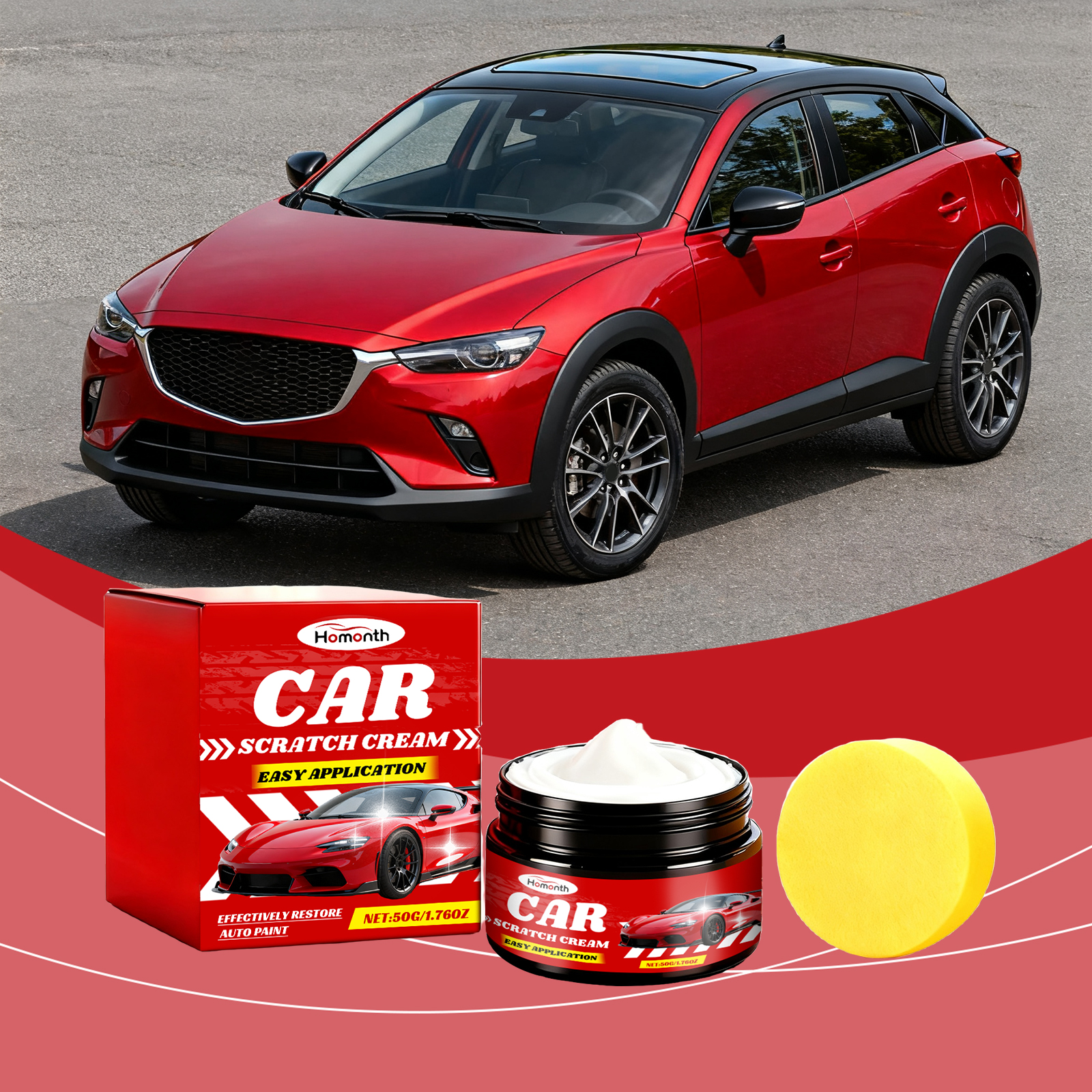 Car Scratch Care Paste Automobile Nano Coating Scuff Scratch Polishing Renovation Cleaning Care Ointment