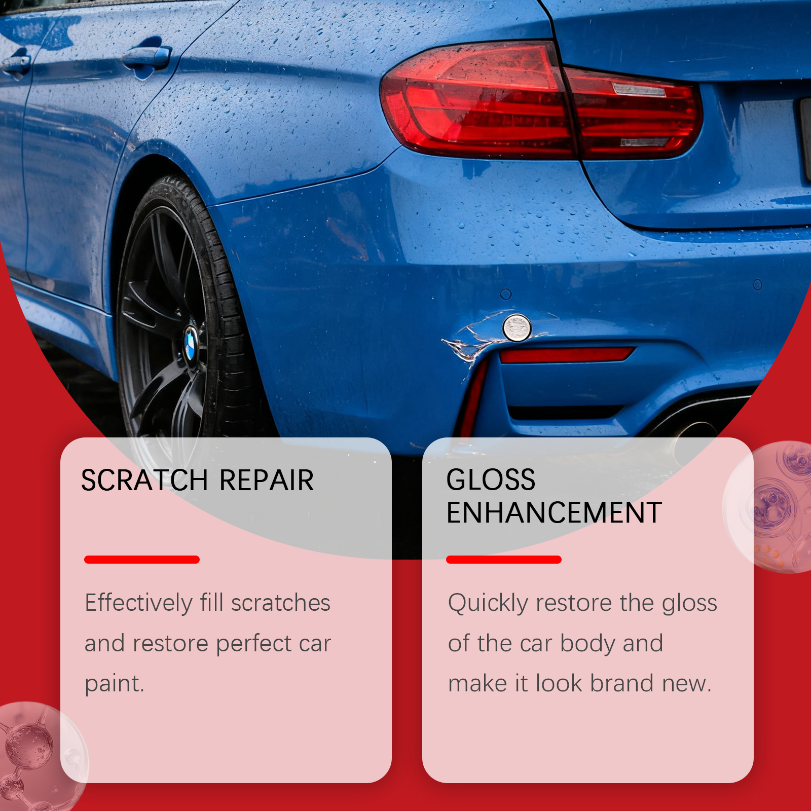 Car Scratch Care Paste Automobile Nano Coating Scuff Scratch Polishing Renovation Cleaning Care Ointment