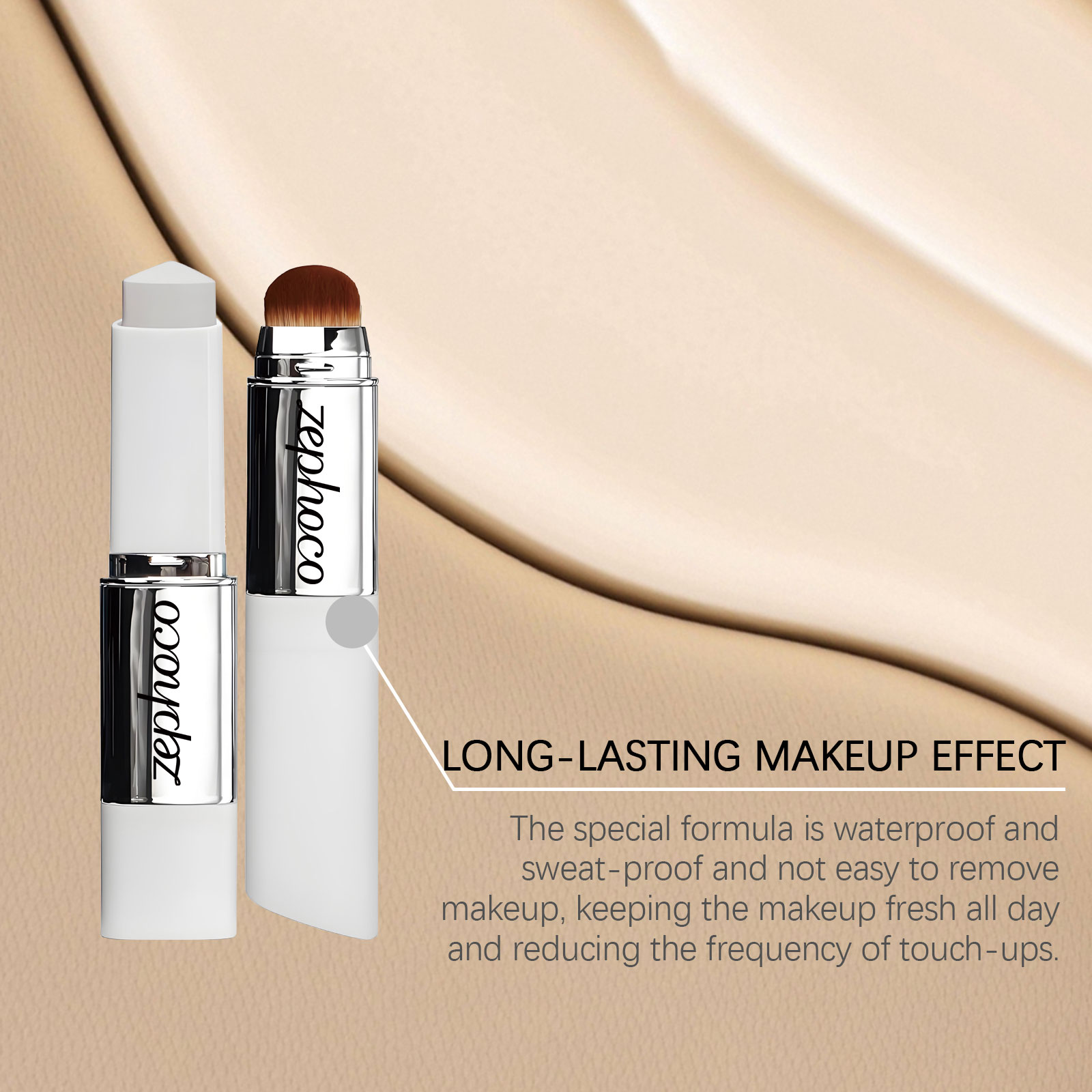Concealer Color Changing Foundation Stick Lightweight Makeup Matte Sheer Natural Fit Facial Base Makeup