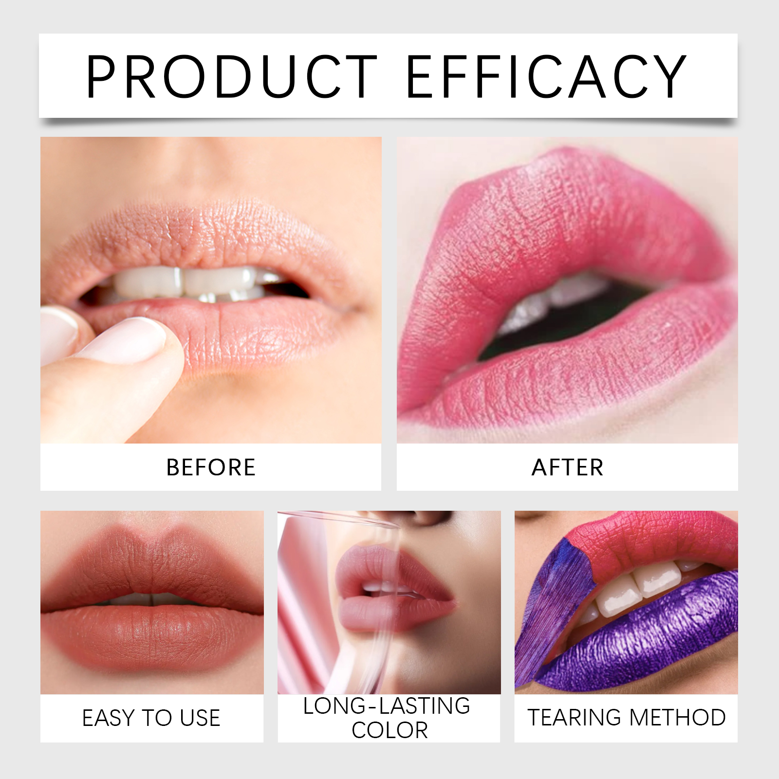 Matte Peel Lip Gloss Series Nourish Moisturize Hydrate Natural Long Lasting Color Cosmetic