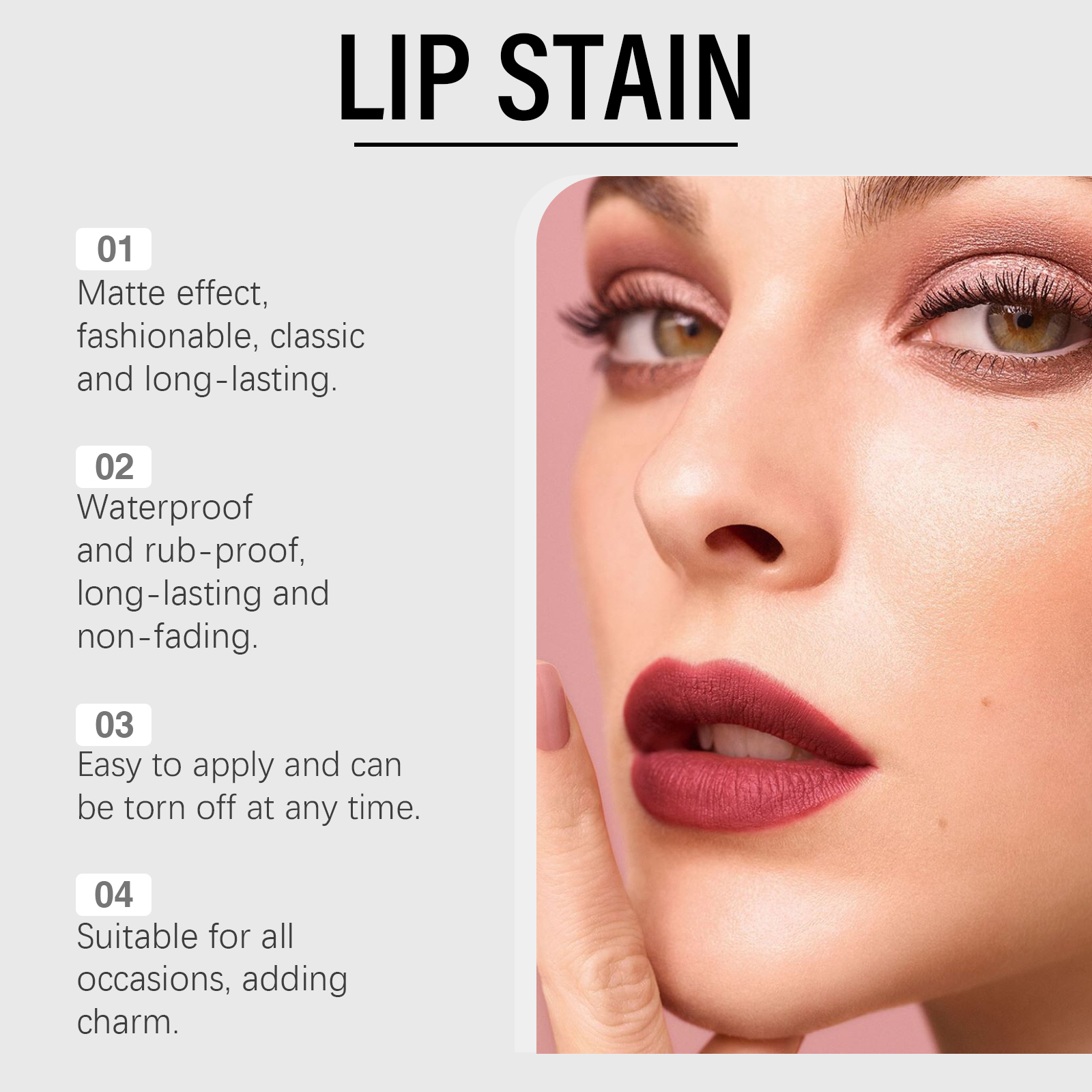Matte Peel Lip Gloss Series Nourish Moisturize Hydrate Natural Long Lasting Color Cosmetic