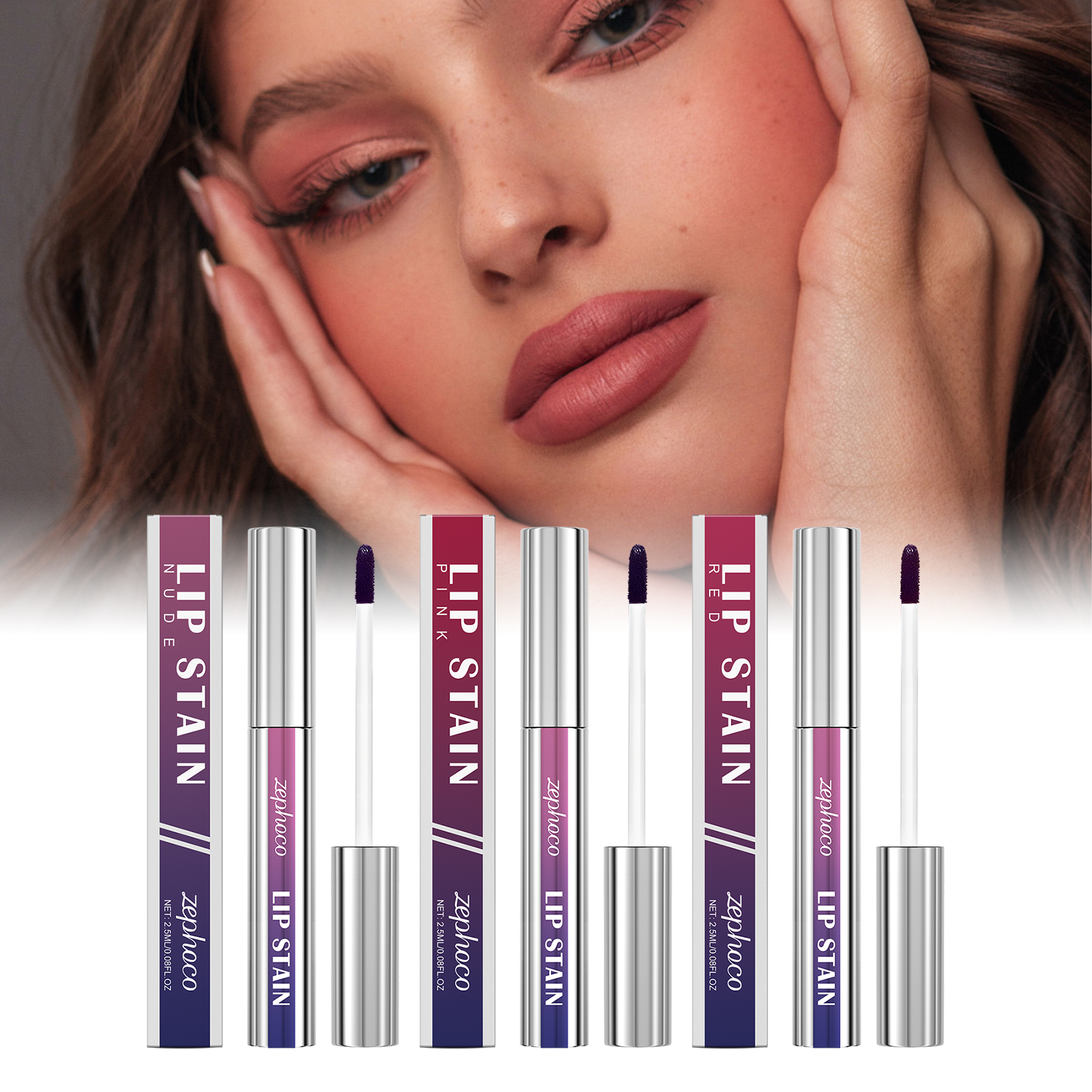Matte Peel Lip Gloss Series Nourish Moisturize Hydrate Natural Long Lasting Color Cosmetic