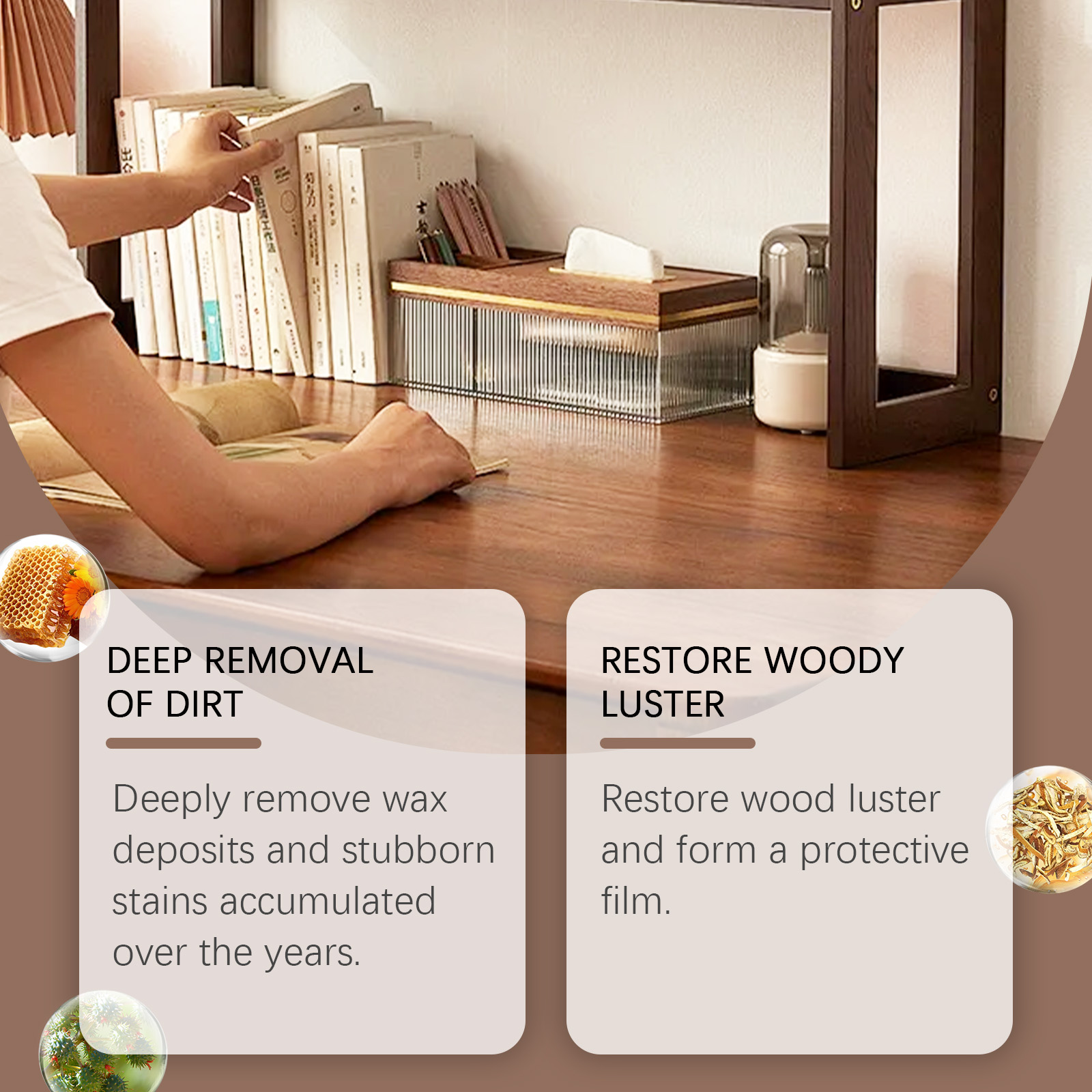 Beeswax Wood Furniture Care Polishing Agent Wood Furniture Renovate Shine Protect Oil Wax Universal